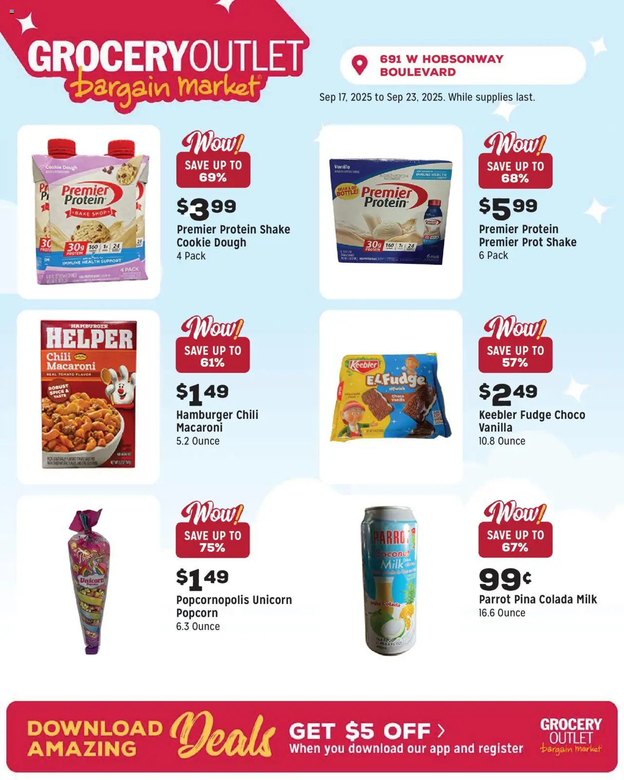 Grocery Outlet Weekly Ad - valid from 17.09.2025 | Page: 3 | Products: Milk