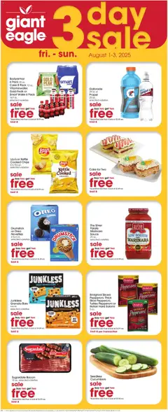 Preview of Giant Eagle weekly ads valid from 31.07.2025