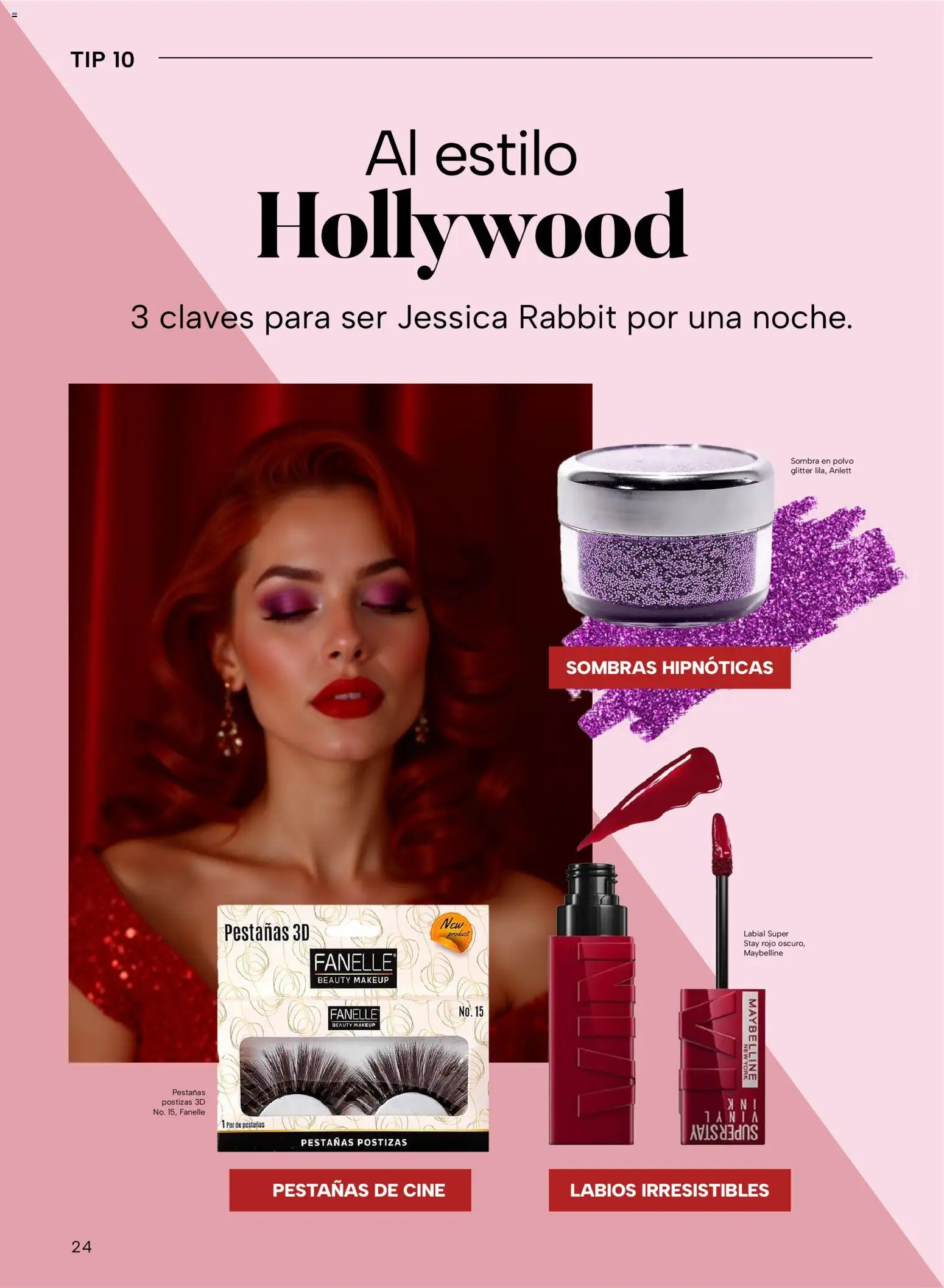 Nuevas ofertas de Chedraui válidas en toda la República Mexicana desde el 24.10.2025. ¡Encuentra las mejores ofertas en Chedraui folleto Vive Bella! | Página: 24 | Productos: Glitter, Sombra, Polvo, Pestañas postizas