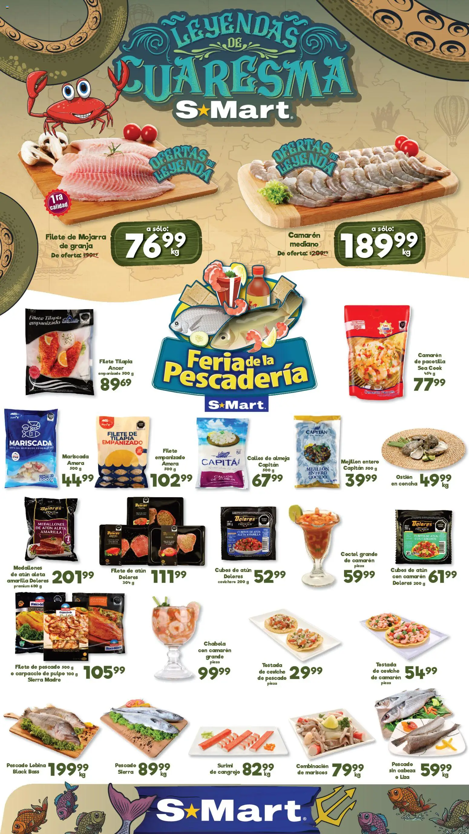 Nuevas ofertas de S-Mart válidas en toda la República Mexicana desde el 17.02.2026. ¡Encuentra las mejores ofertas en S-Mart folleto Ofertas de feria Chihuahua! | Página: 1 | Productos: Atún, Sopa, Sierra