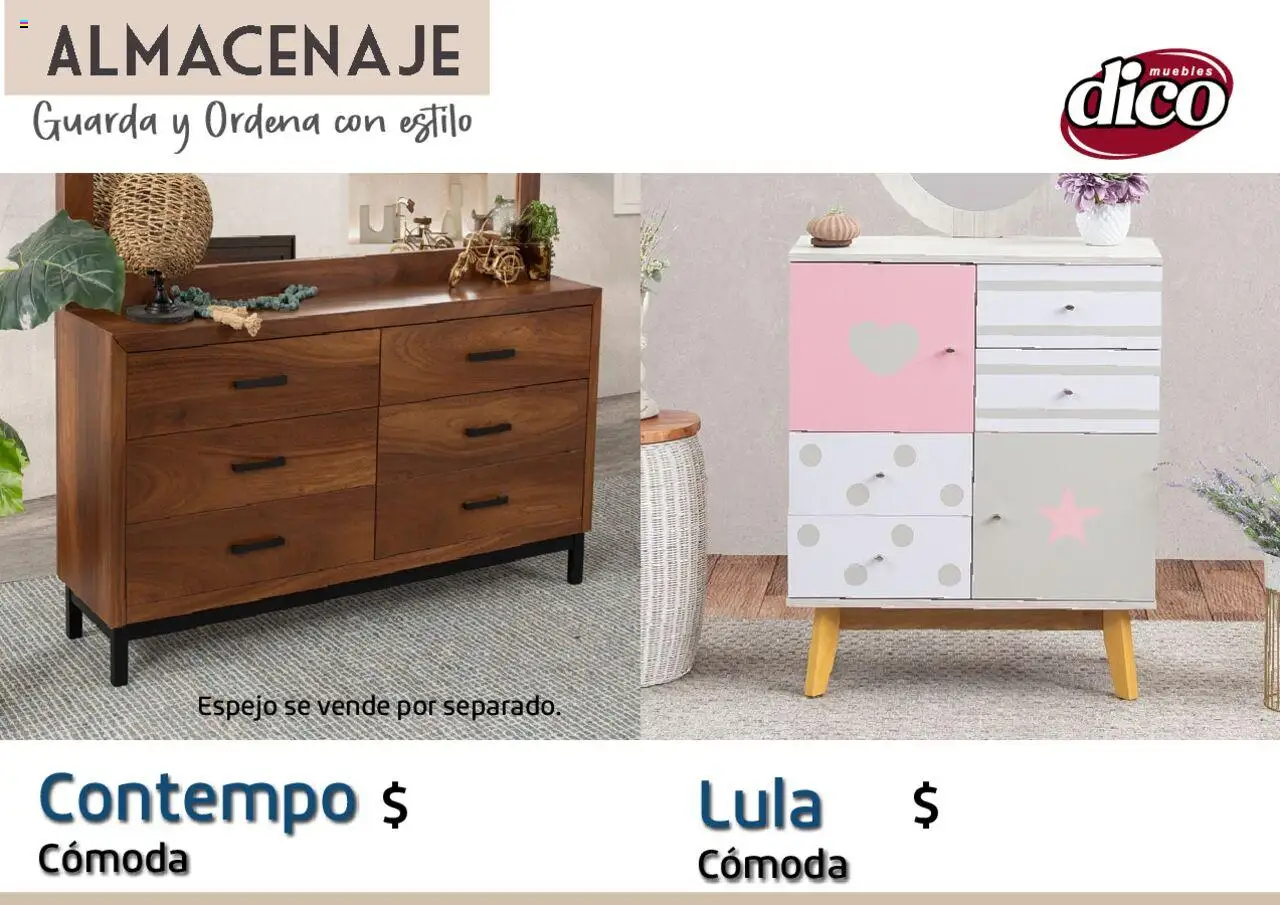 Nuevas ofertas de Muebles Dico válidas en toda la República Mexicana desde el 12.02.2025. ¡Encuentra las mejores ofertas en Muebles Dico catálogo Almacenaje! | Página: 38 | Productos: Espejo