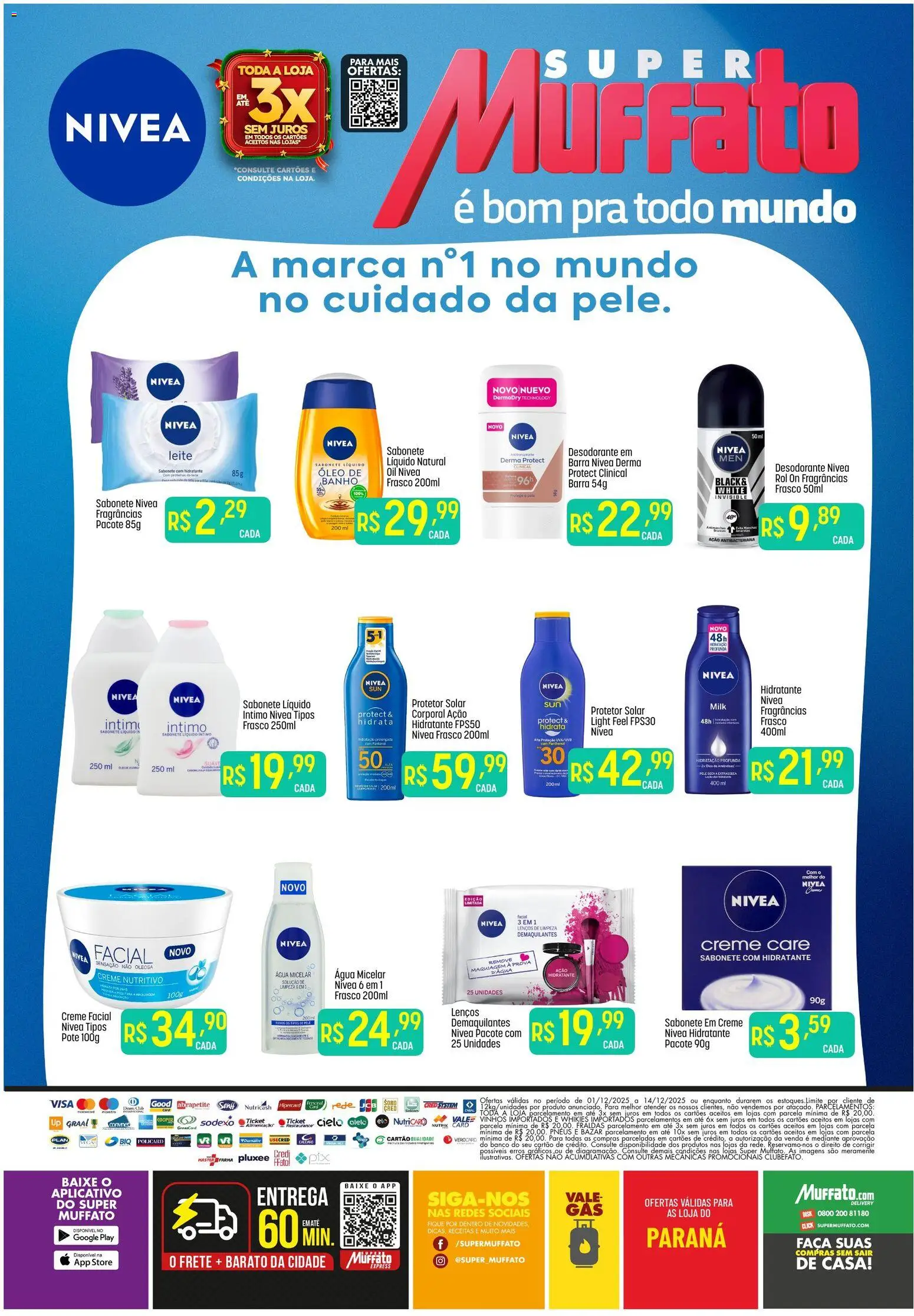 Super Muffato Folheto - válido de 01.12.2025 | Página: 2 | Produtos: Maquiagem, Banco, Creme, Fraldas
