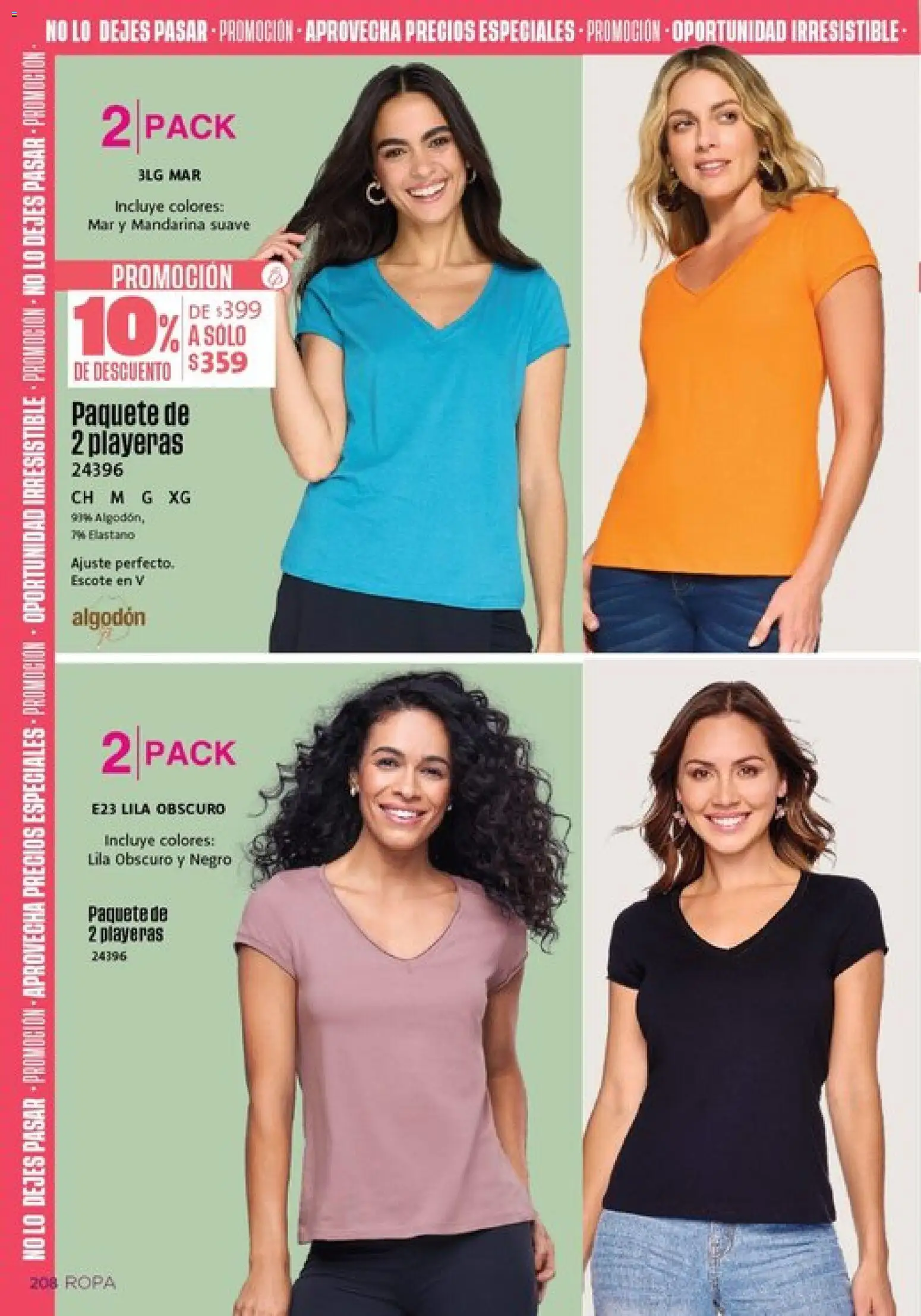 Nuevas ofertas de Ilusión válidas en toda la República Mexicana desde el 01.03.2026. ¡Encuentra las mejores ofertas en Ilusión catálogo Primavera! | Página: 210 | Productos: Algodón, Ropa