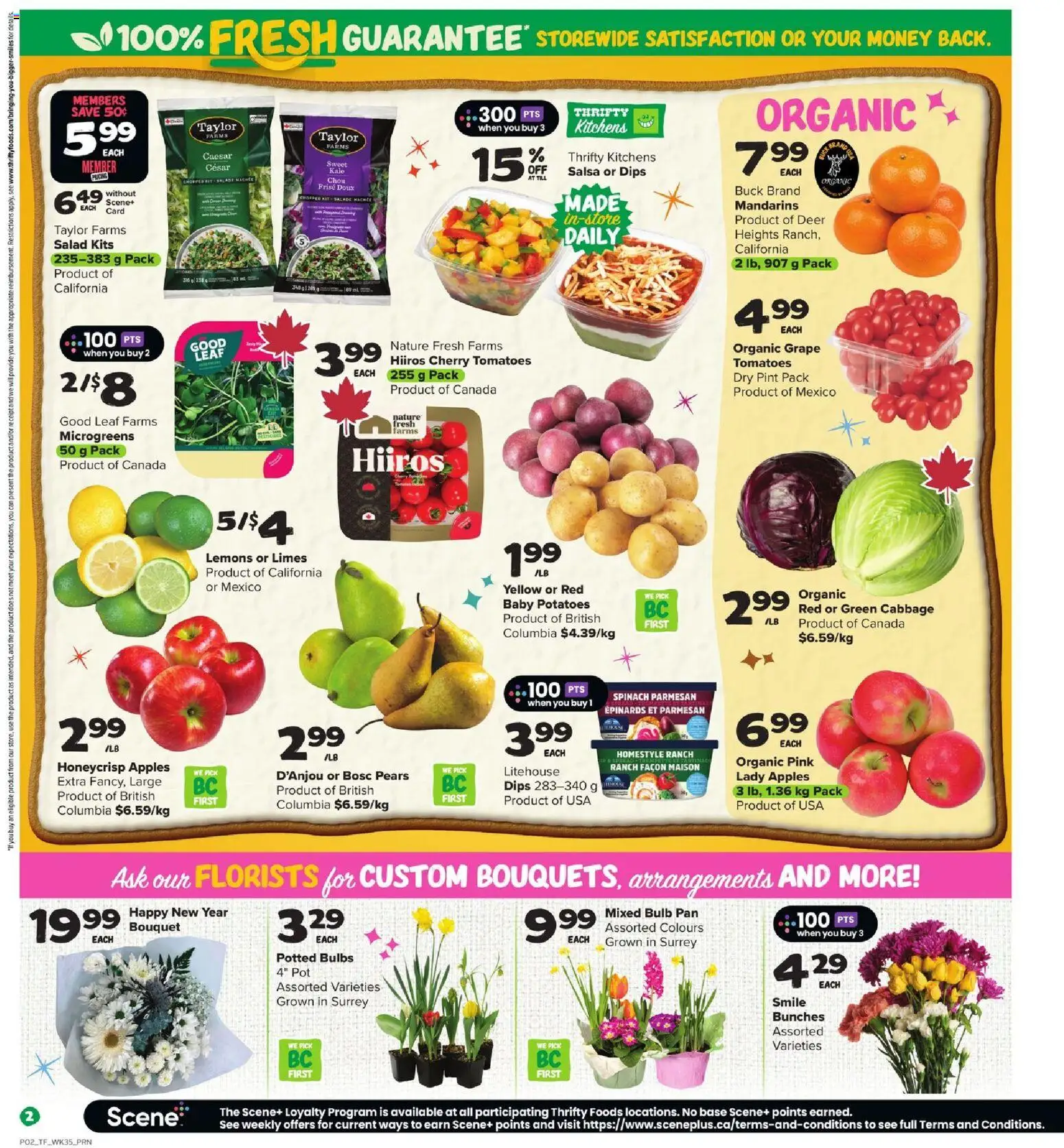 Thrifty Foods flyer valid from 26.12.2025 | Page: 5 | Products: Salad, Potatoes, Apples, Tomatoes