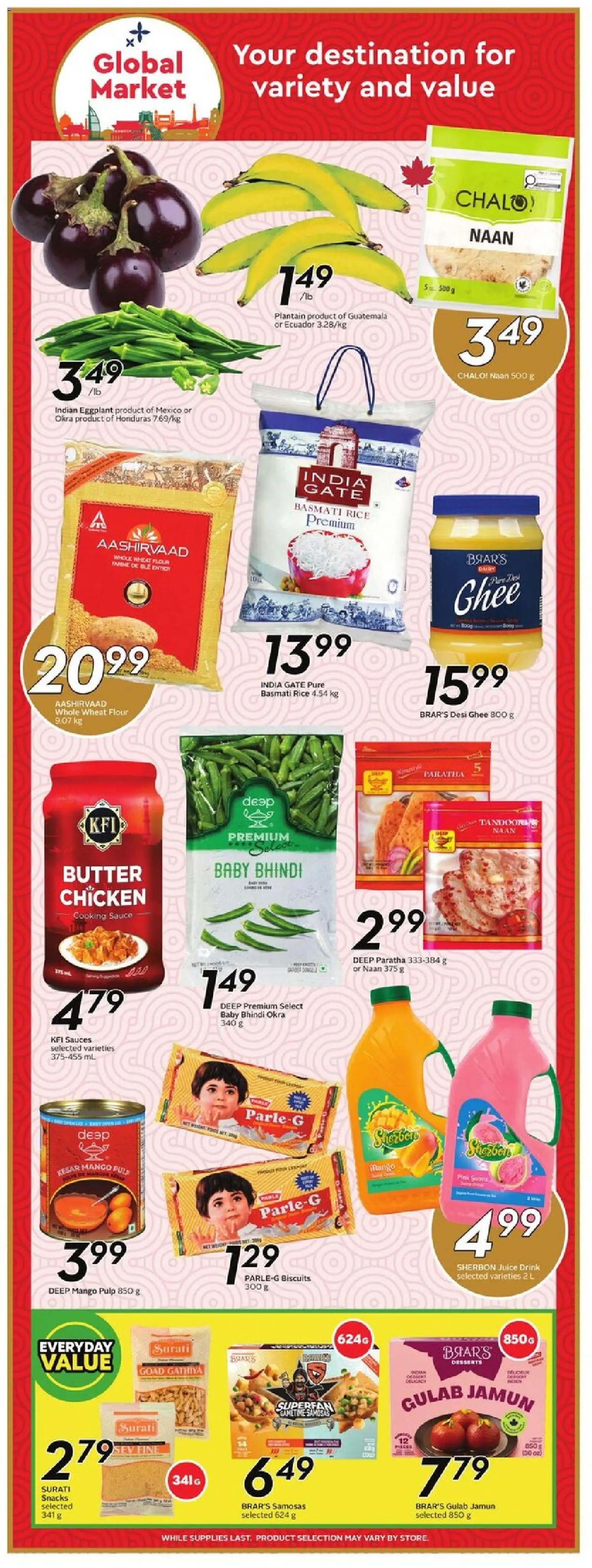 Sobeys flyer valid from 26.02.2026 | Page: 14 | Products: Rice, Butter, Juice, Chicken