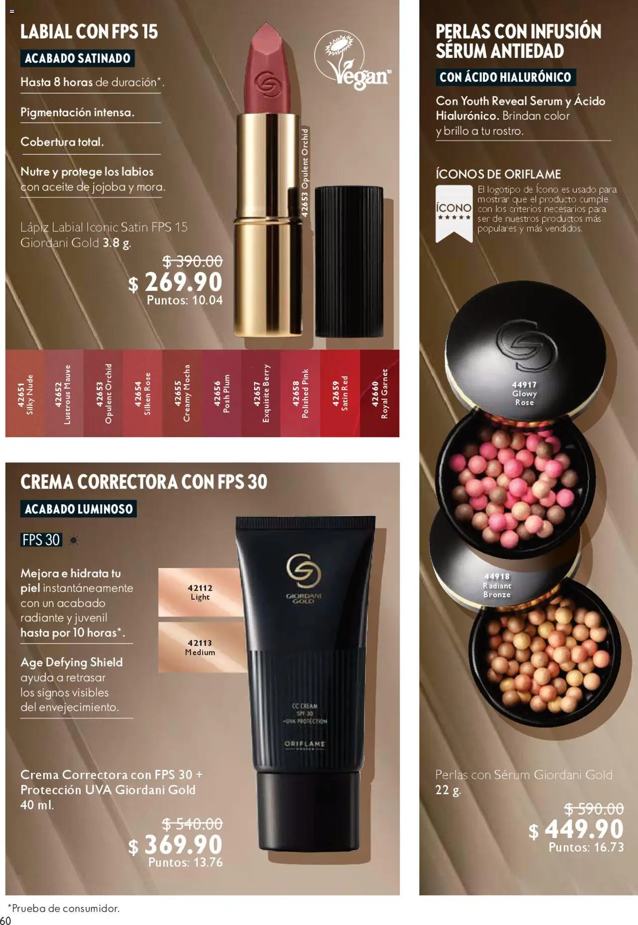 Nuevas ofertas de Oriflame válidas en toda la República Mexicana desde el 13.09.2025. ¡Encuentra las mejores ofertas en Oriflame - Campaña 13 2025! | Página: 60
