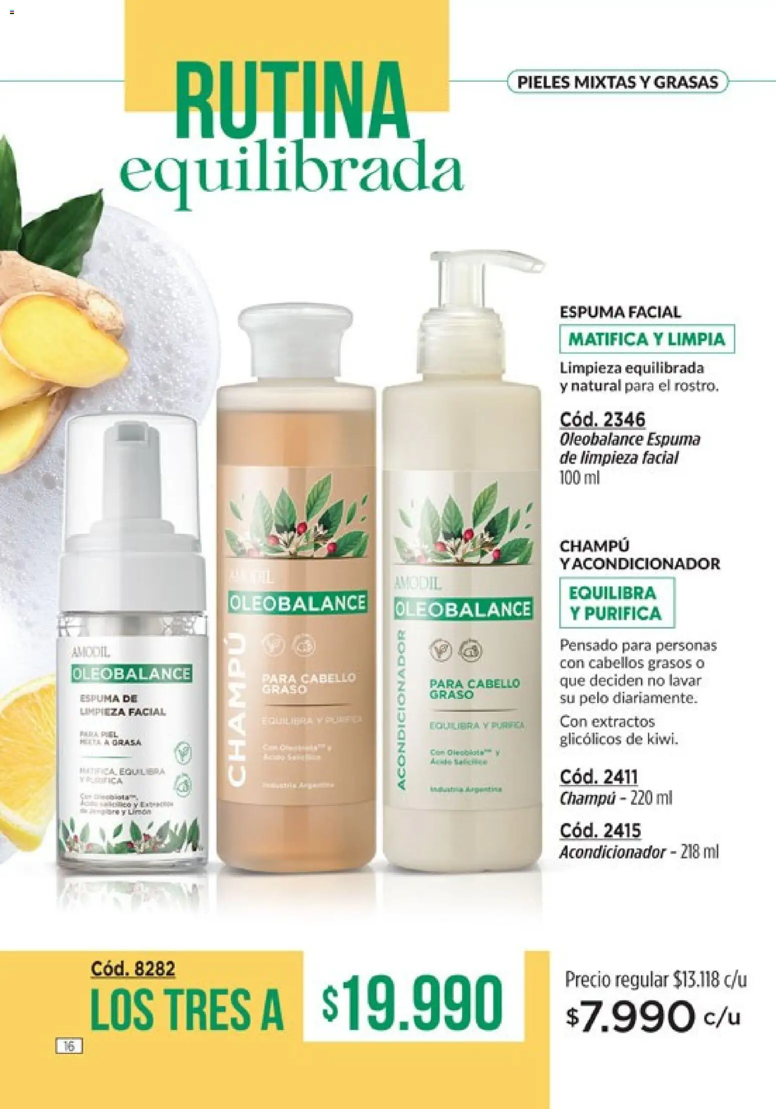Amodil - Campaña 18/2025 │ válido desde el 30.11.2025 | Página: 16 | Productos: Champú, Acondicionador, Espuma
