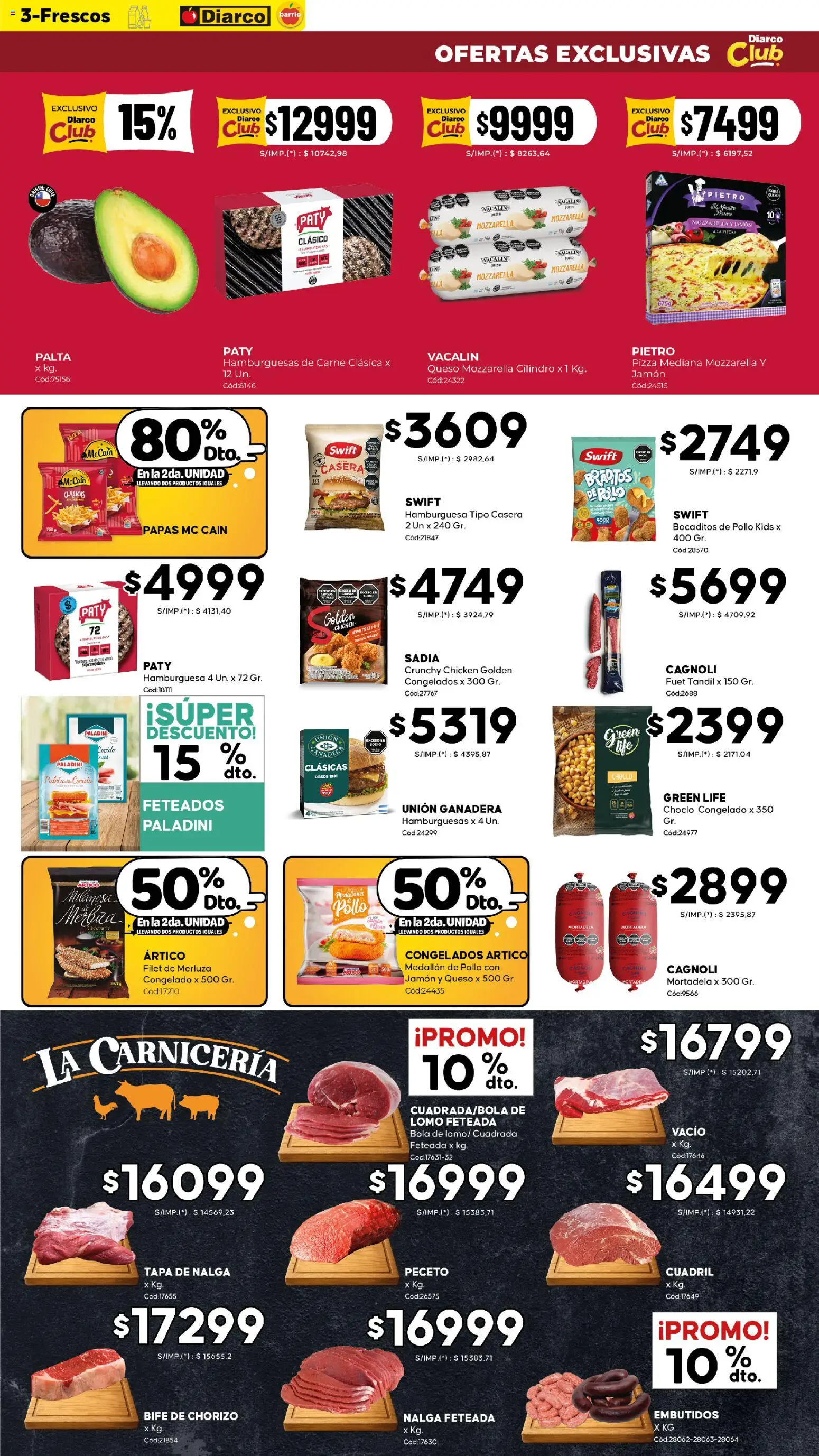 Diarco - Ofertas Diarco Barrio │ válido desde el 24.11.2025 | Página: 3 | Productos: Pollo, Choclo, Mortadela, Jamón