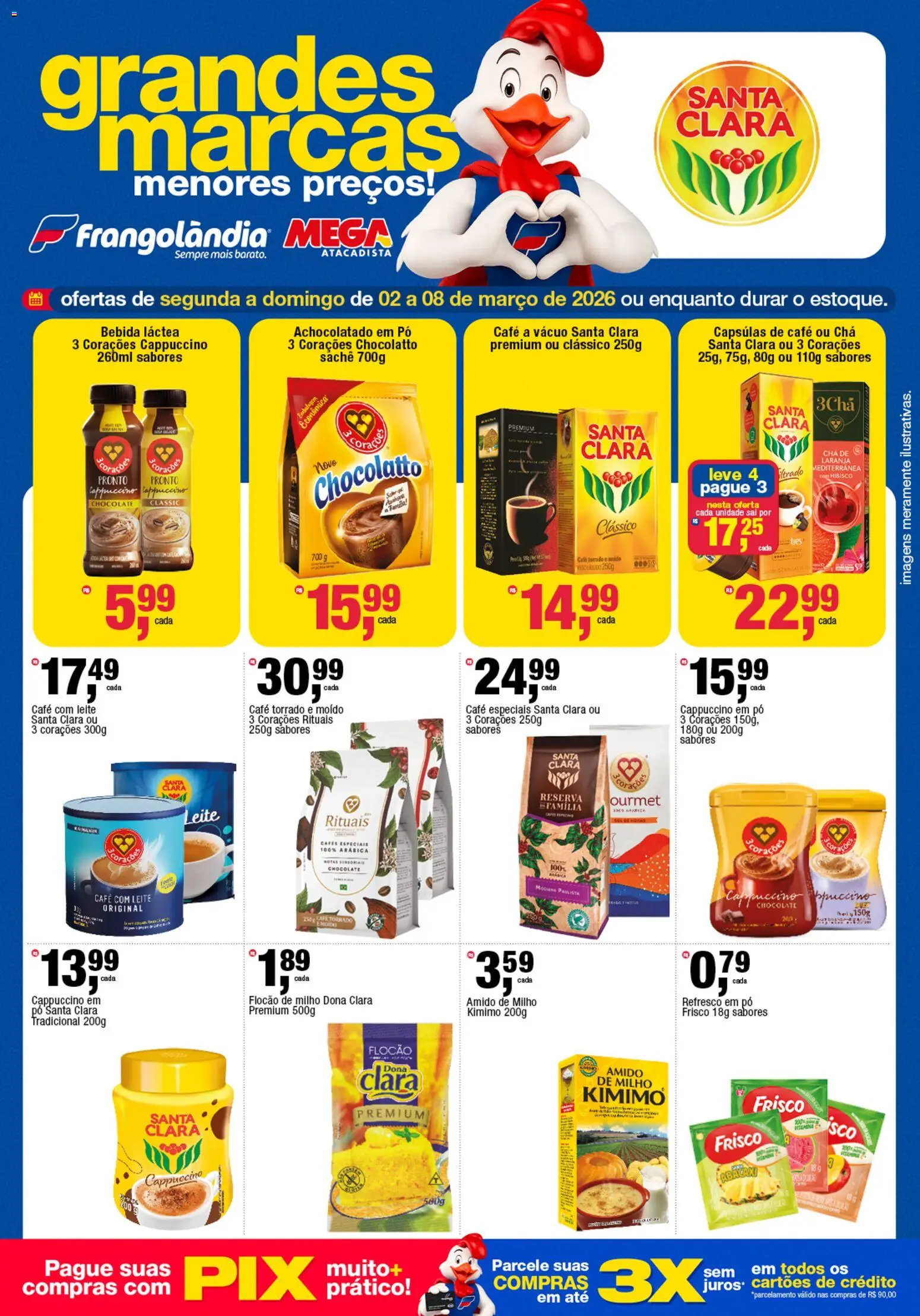 Frangolândia Folheto - válido de 02.03.2026 | Página: 4 | Produtos: Refresco, Leite, Café, Chocolate