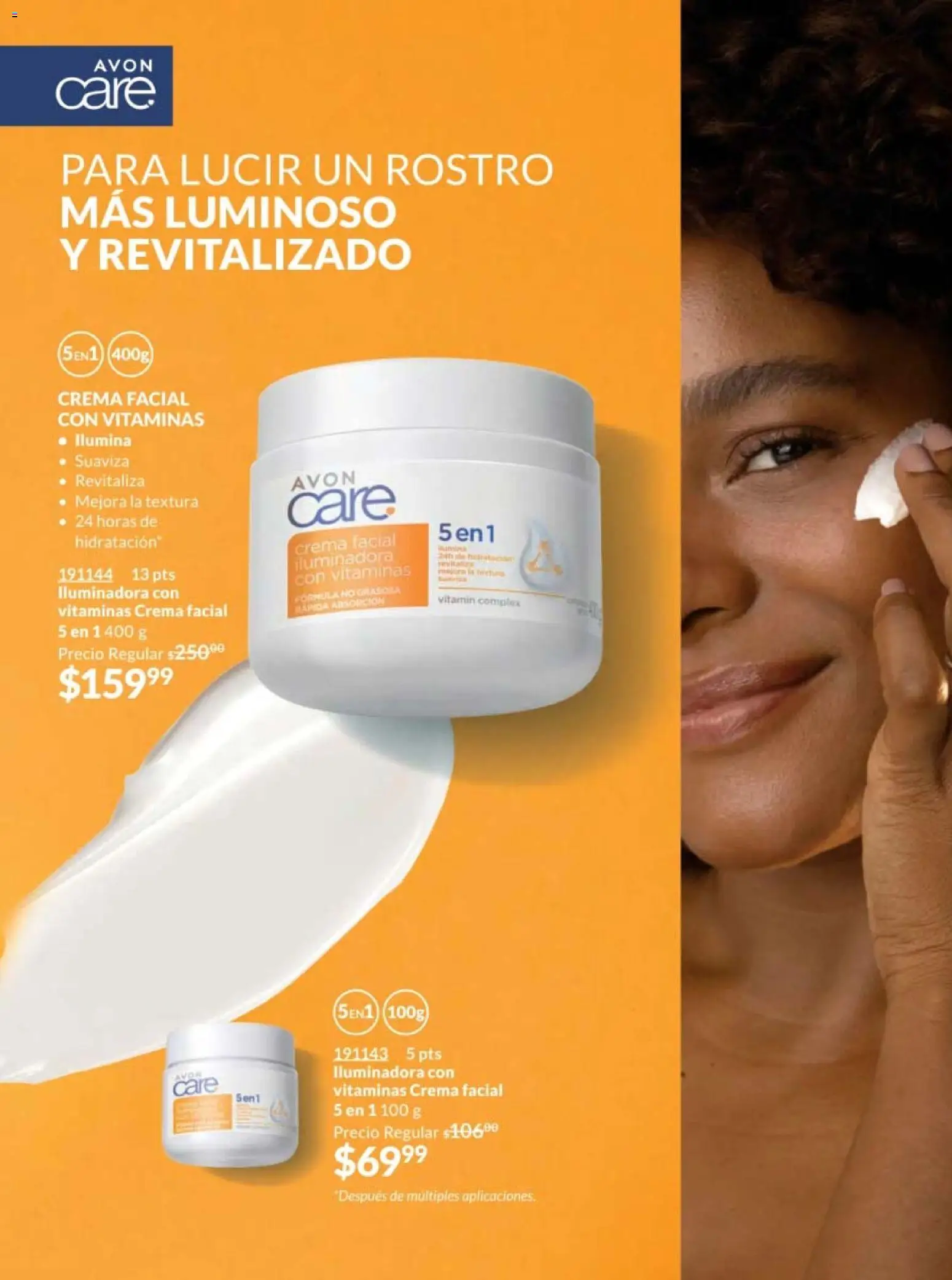 Nuevas ofertas de AVON válidas en toda la República Mexicana desde el 07.11.2025. ¡Encuentra las mejores ofertas en AVON campaña 17 2025! | Página: 164 | Productos: Crema, Vitaminas
