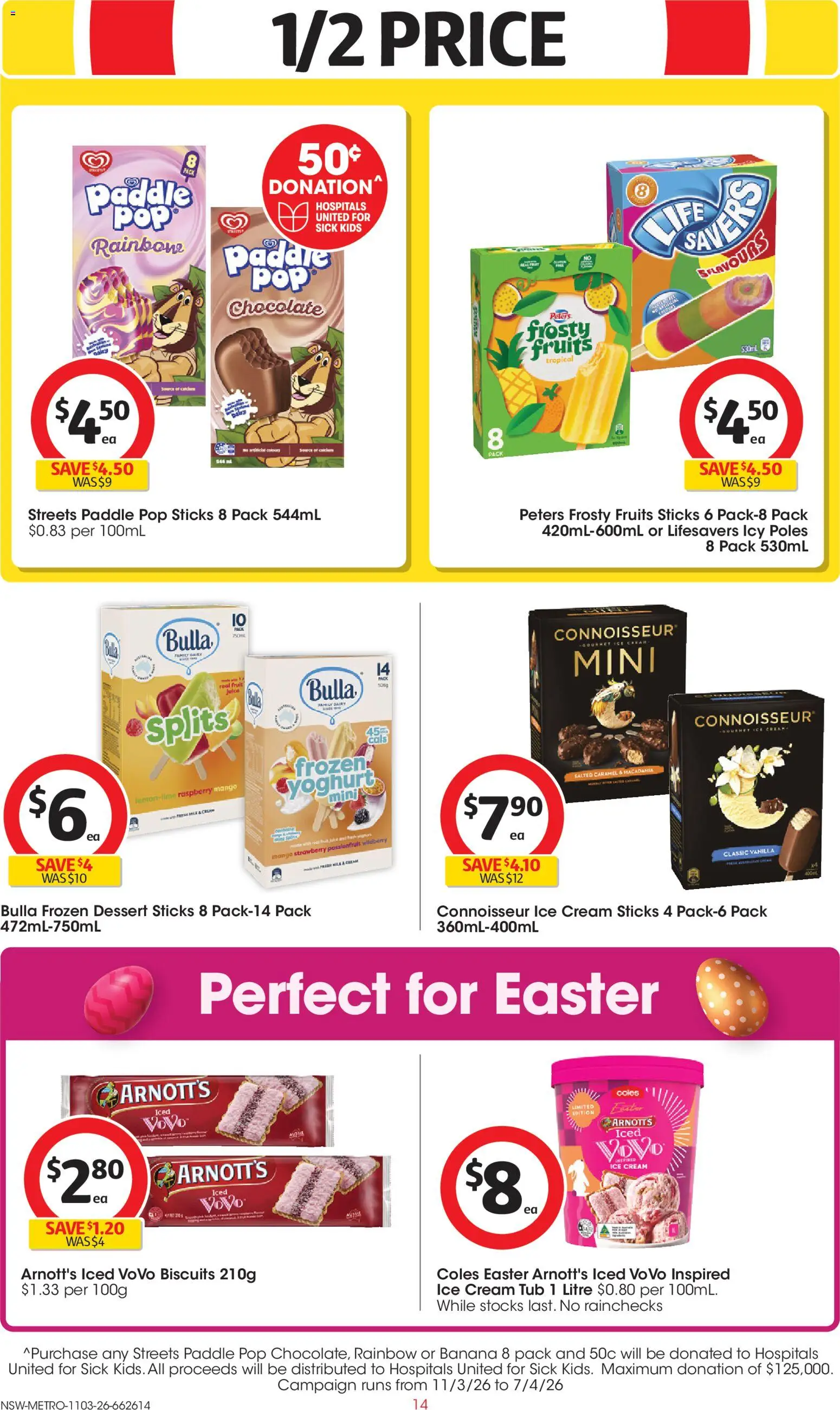 Coles catalogue - valid from 11.03.2026 | Page: 14 | Products: Yoghurt, Passionfruit, Fruits, Mango