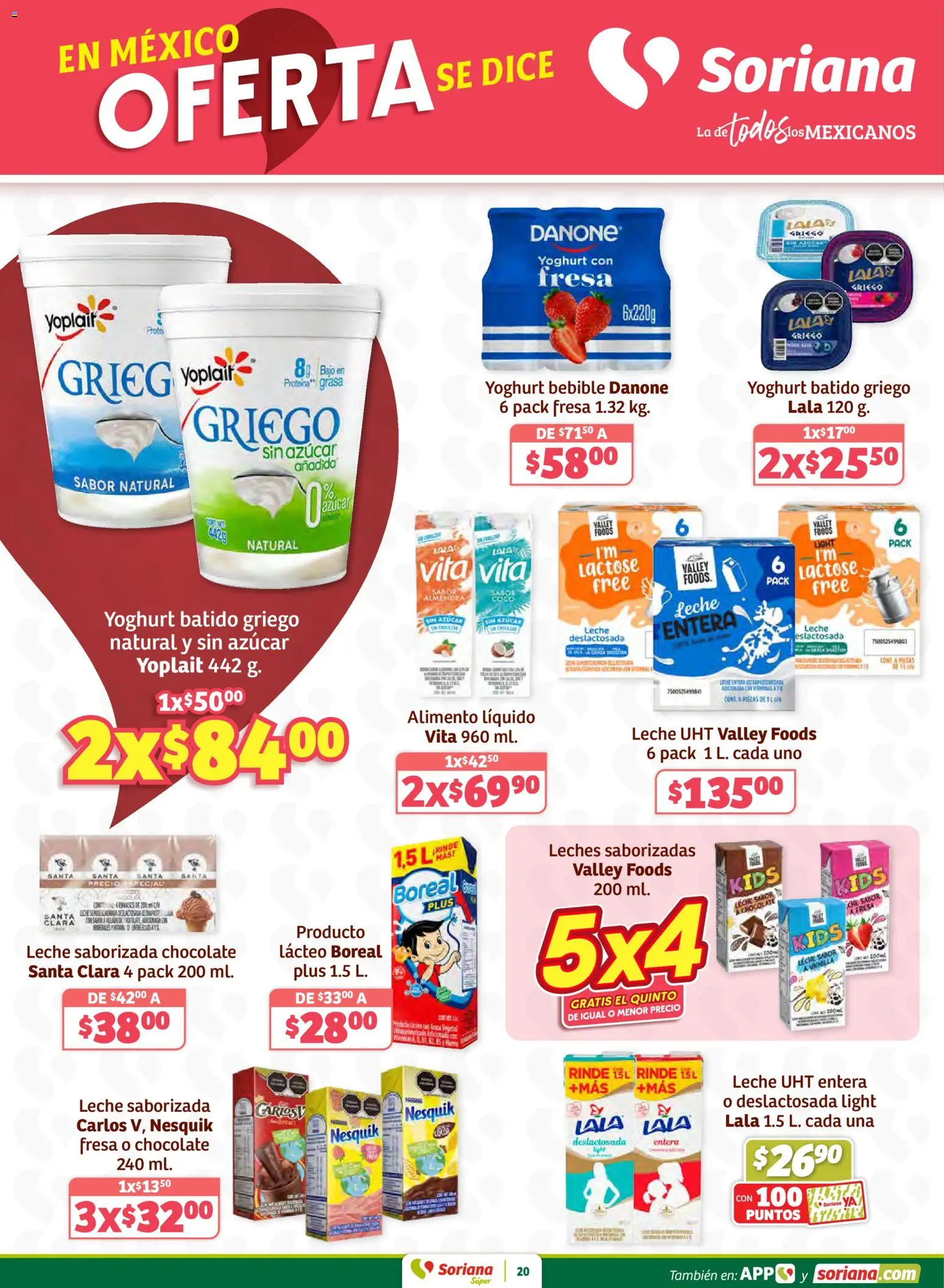 Nuevas ofertas de Soriana válidas en toda la República Mexicana desde el 15.01.2026. ¡Encuentra las mejores ofertas en Soriana - Preciazazaso Súper: Ags, Col, Gto, Jal, Mich! | Página: 20 | Productos: Almendras, Fresa, Azúcar, Leche