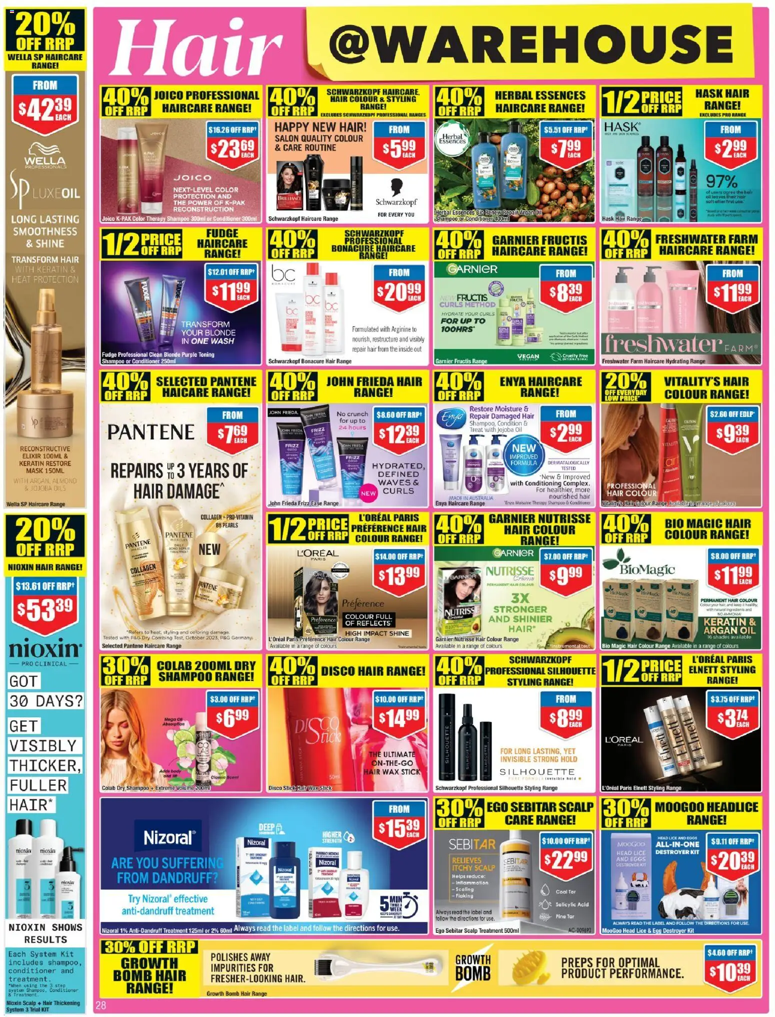 Chemist Warehouse catalogue - valid from 01.01.2026 | Page: 28 | Products: Shampoo, Oil, Argan oil, Hair wax