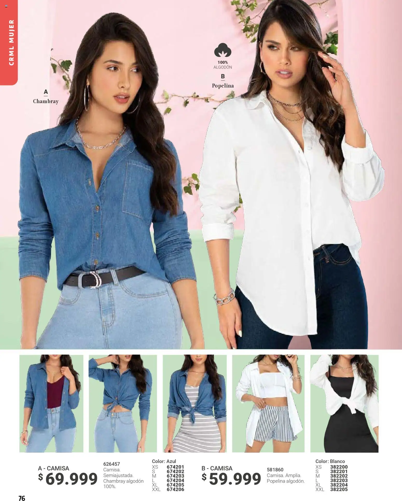 Carmel revista - valida desde el 01.02.2026 | Página: 76 | Productos: Algodón, Camisa