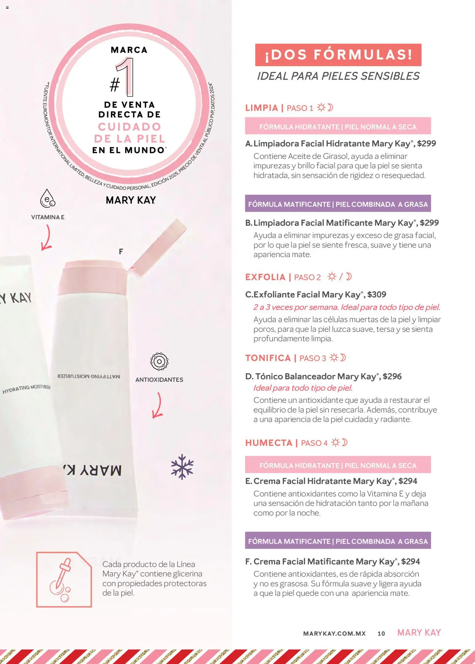 Nuevas ofertas de Mary Kay válidas en toda la República Mexicana desde el 01.11.2025. ¡Encuentra las mejores ofertas en Mary Kay catálogo! | Página: 10 | Productos: Fuente, Crema, Aceite, Toner
