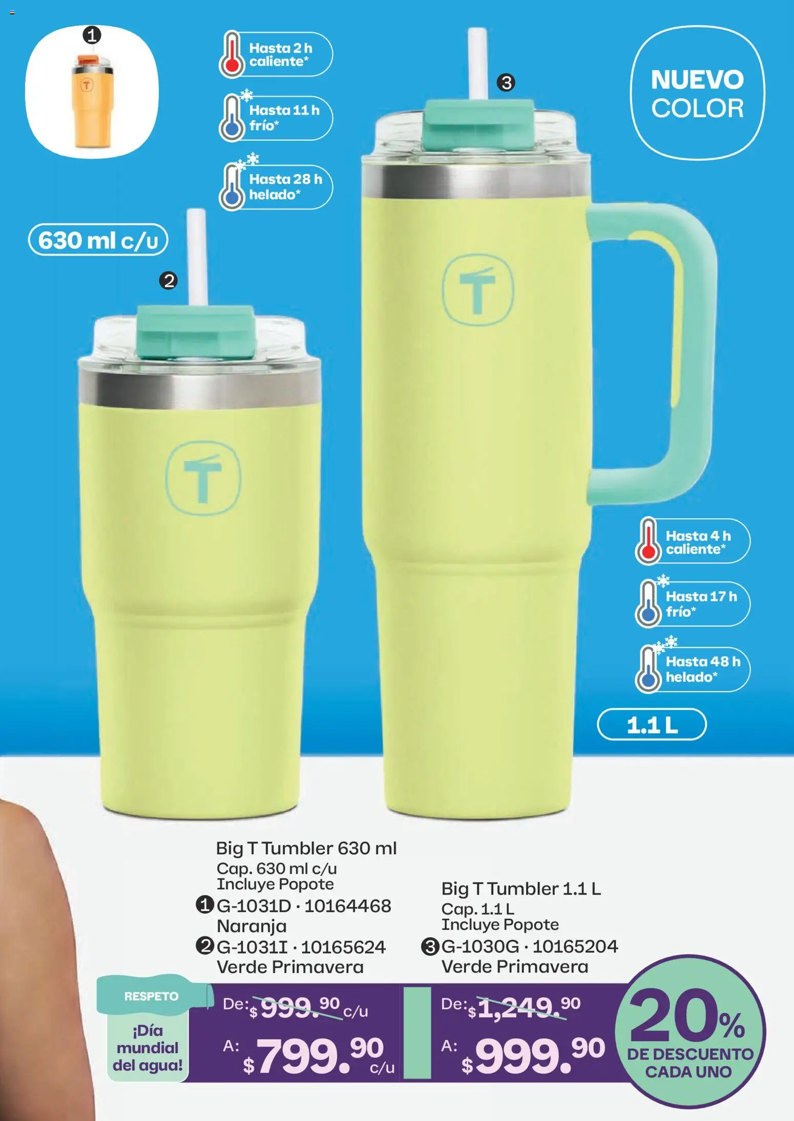 Nuevas ofertas de Tupperware válidas en toda la República Mexicana desde el 23.02.2026. ¡Encuentra las mejores ofertas en Tupperware catálogo! | Página: 7 | Productos: Agua