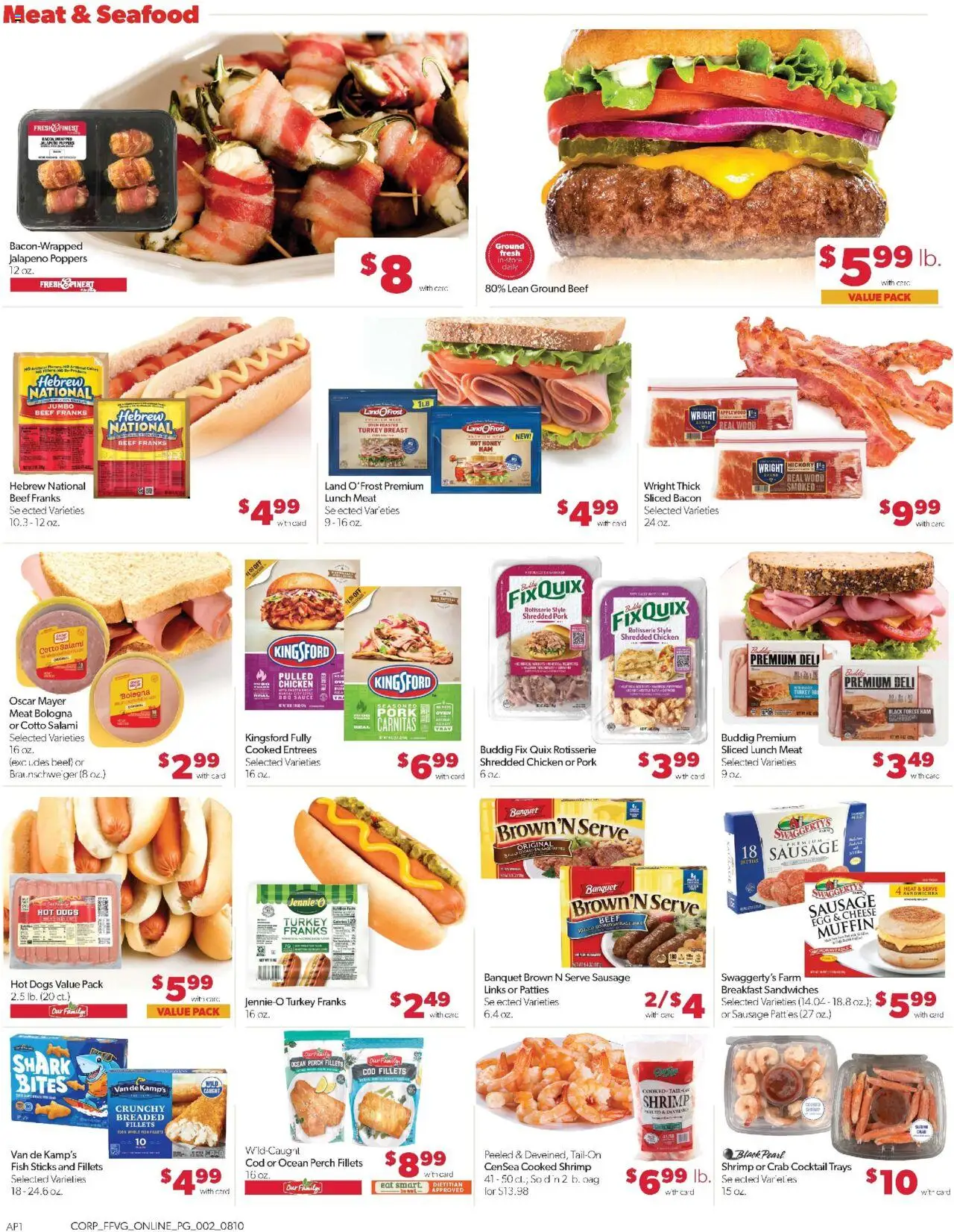 Family Fare Weekly Ad - valid from 10.08.2025 | Page: 8 | Products: Salami, Pork, Beef, Oven