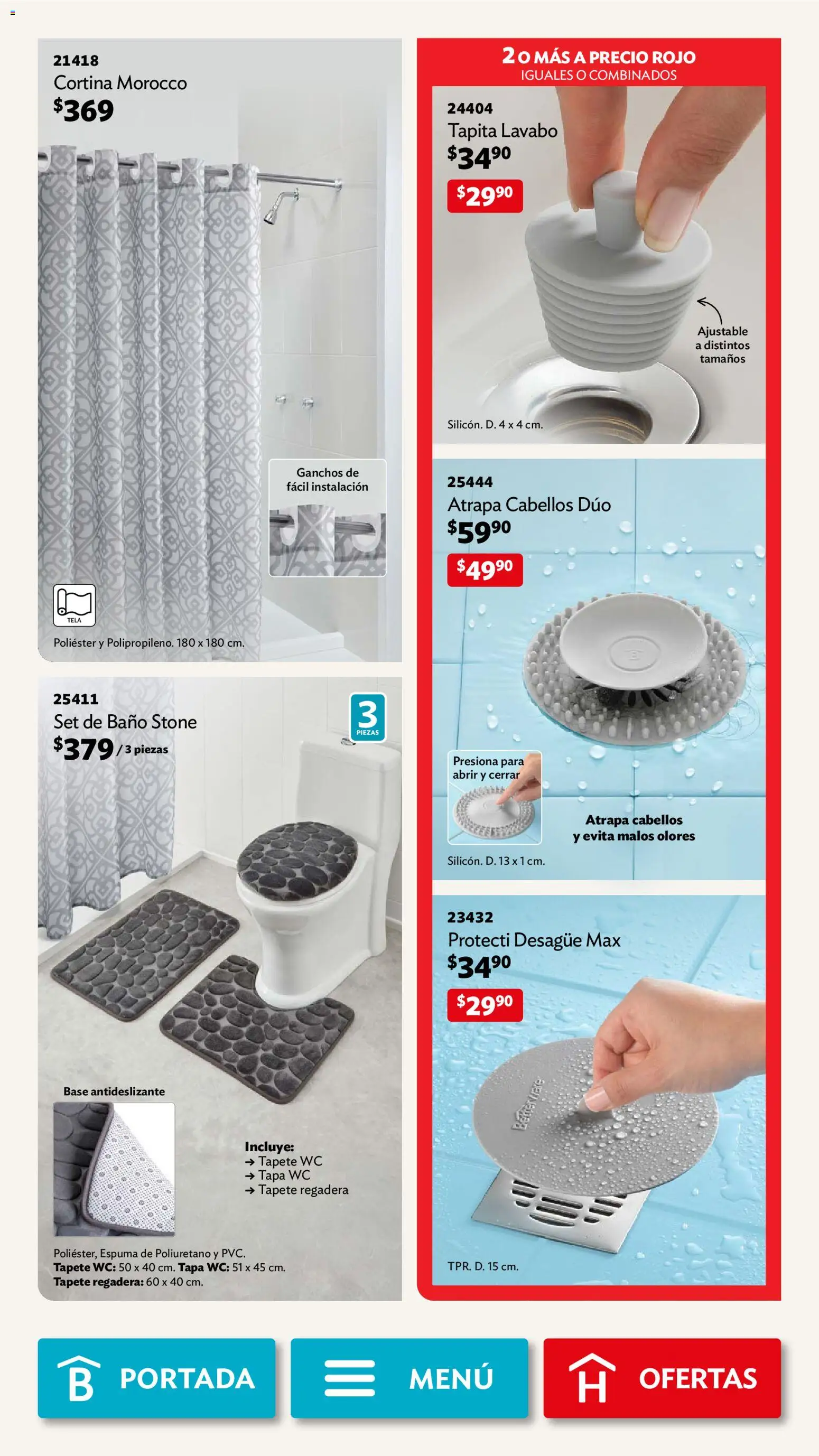 Nuevas ofertas de Betterware válidas en toda la República Mexicana desde el 02.03.2026. ¡Encuentra las mejores ofertas en Betterware campaña 3 2026! | Página: 87 | Productos: Espuma, Lavabo, Baño, Regadera