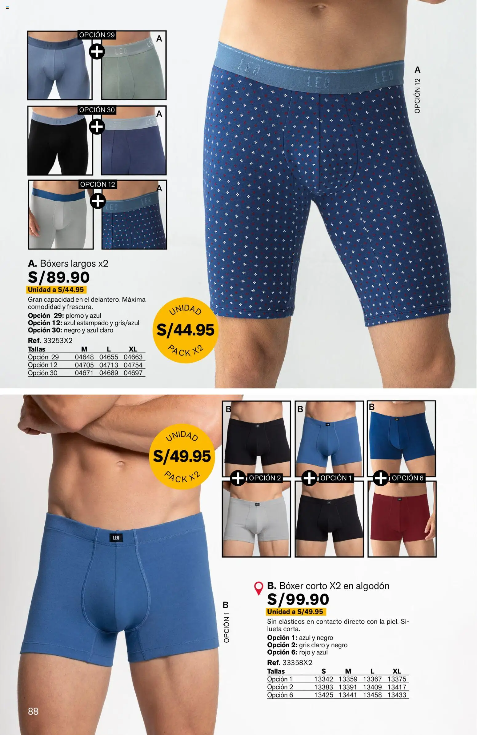 Catálogo Leonisa válido desde 27.04.2026 | Página: 88 | Productos: Boxers