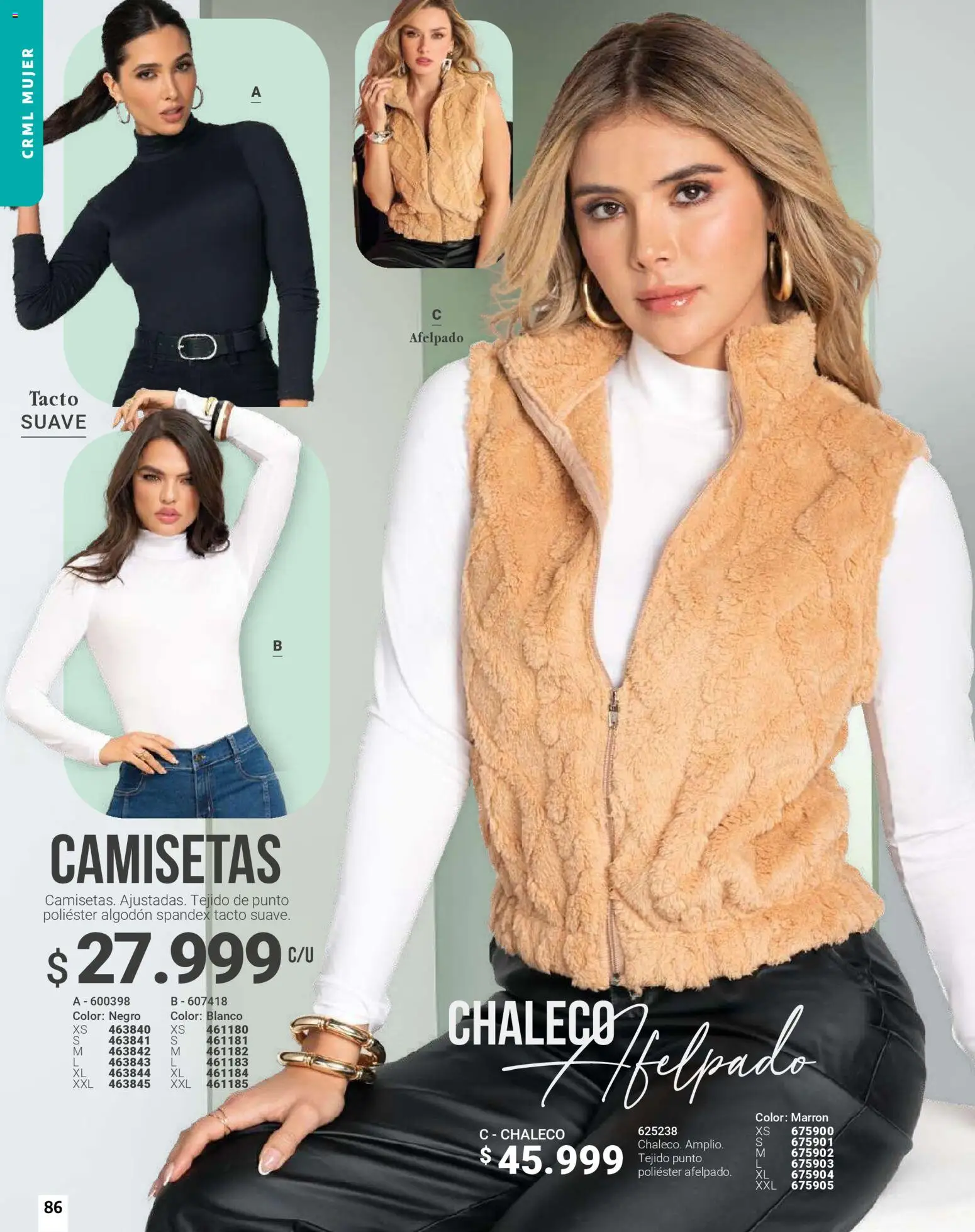 Carmel revista - valida desde el 01.03.2026 | Página: 86 | Productos: Algodón, Chaleco