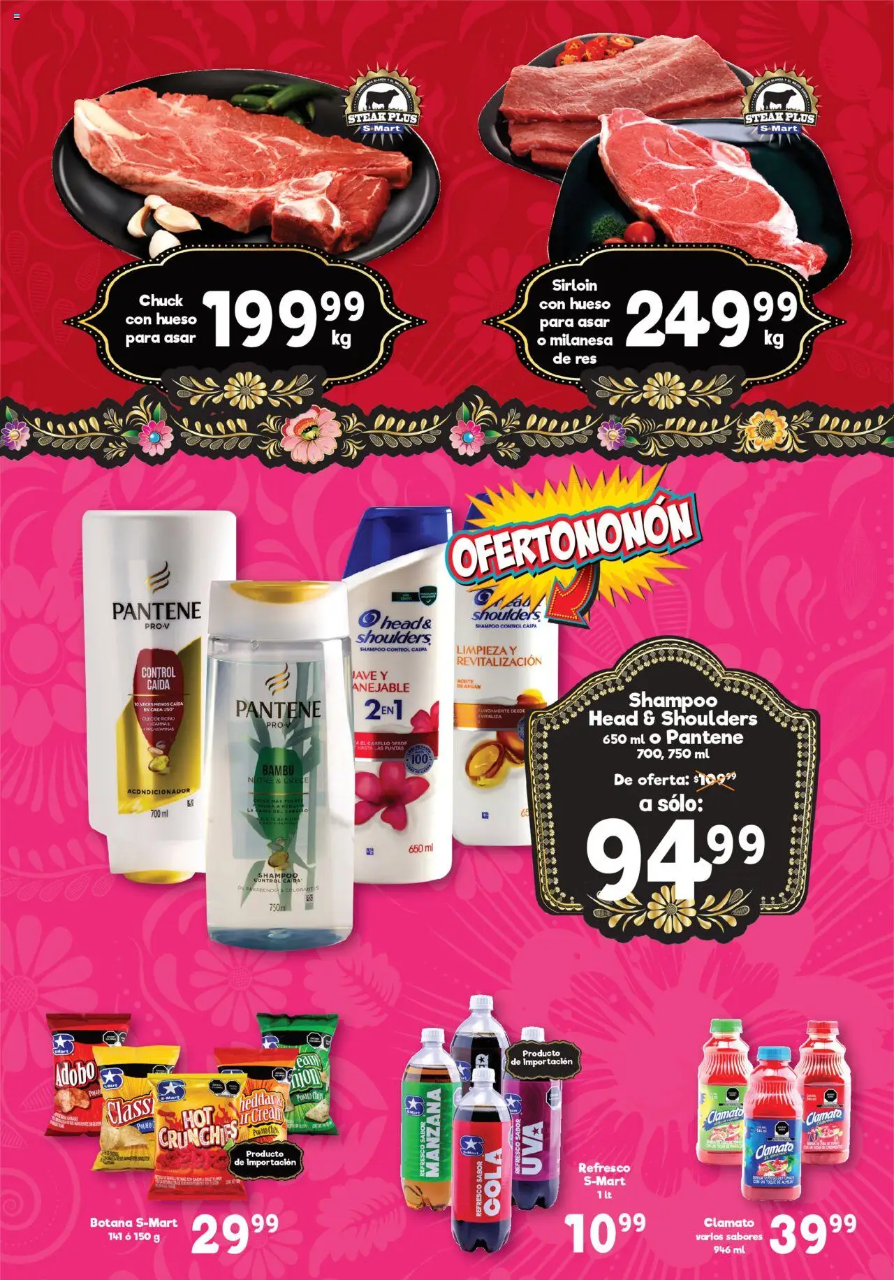 Nuevas ofertas de S-Mart válidas en toda la República Mexicana desde el 12.09.2025. ¡Encuentra las mejores ofertas en S-Mart - Folleto! | Página: 3 | Productos: Milanesa, Manzana, Aceite, Vitaminas