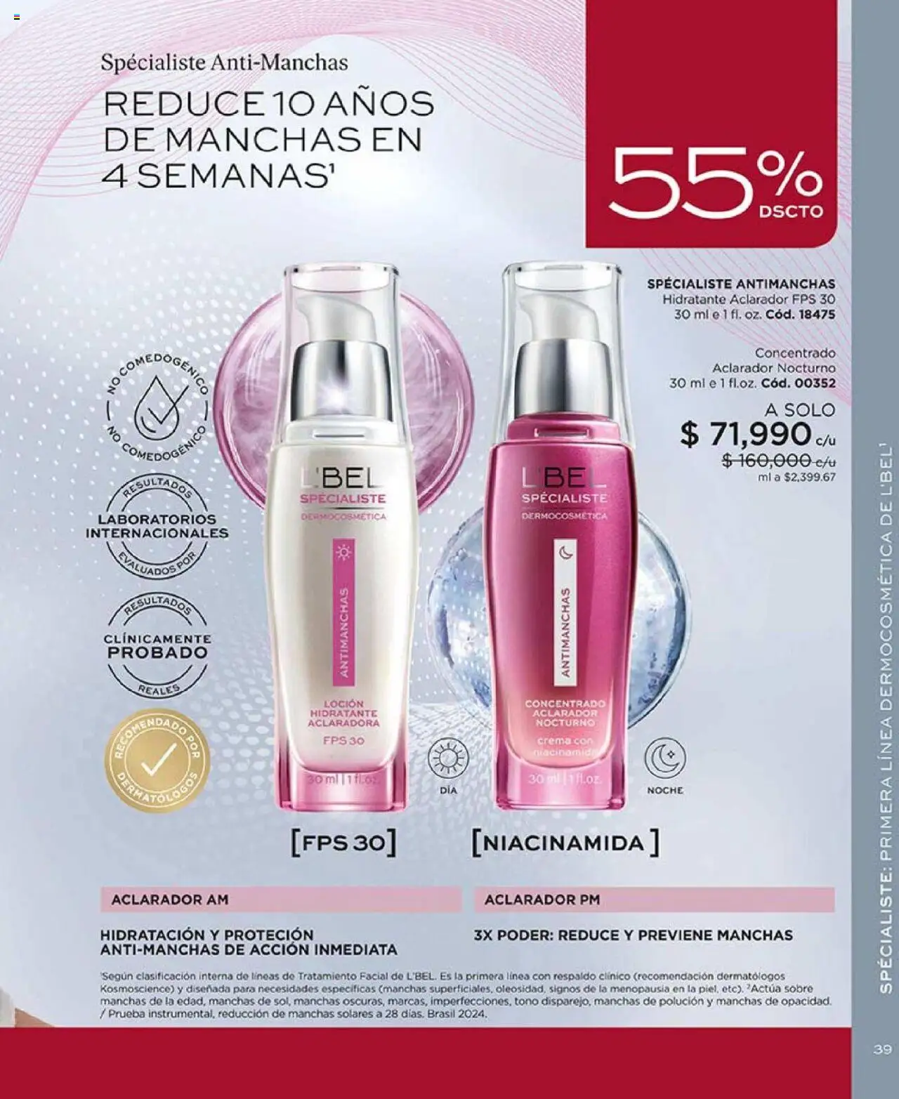 L'Bel revista - valida desde el 14.10.2025 | Página: 39 | Productos: Crema, Sobre, Loción