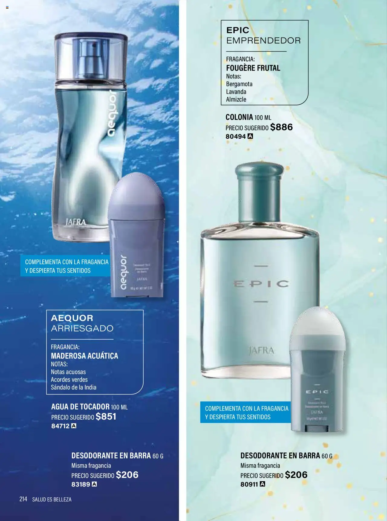 Nuevas ofertas de JAFRA válidas en toda la República Mexicana desde el 01.05.2025. ¡Encuentra las mejores ofertas en JAFRA Catálogo Organizador de Ventas! | Página: 214 | Productos: Crema, Aceite, Pimiento, Fragancia