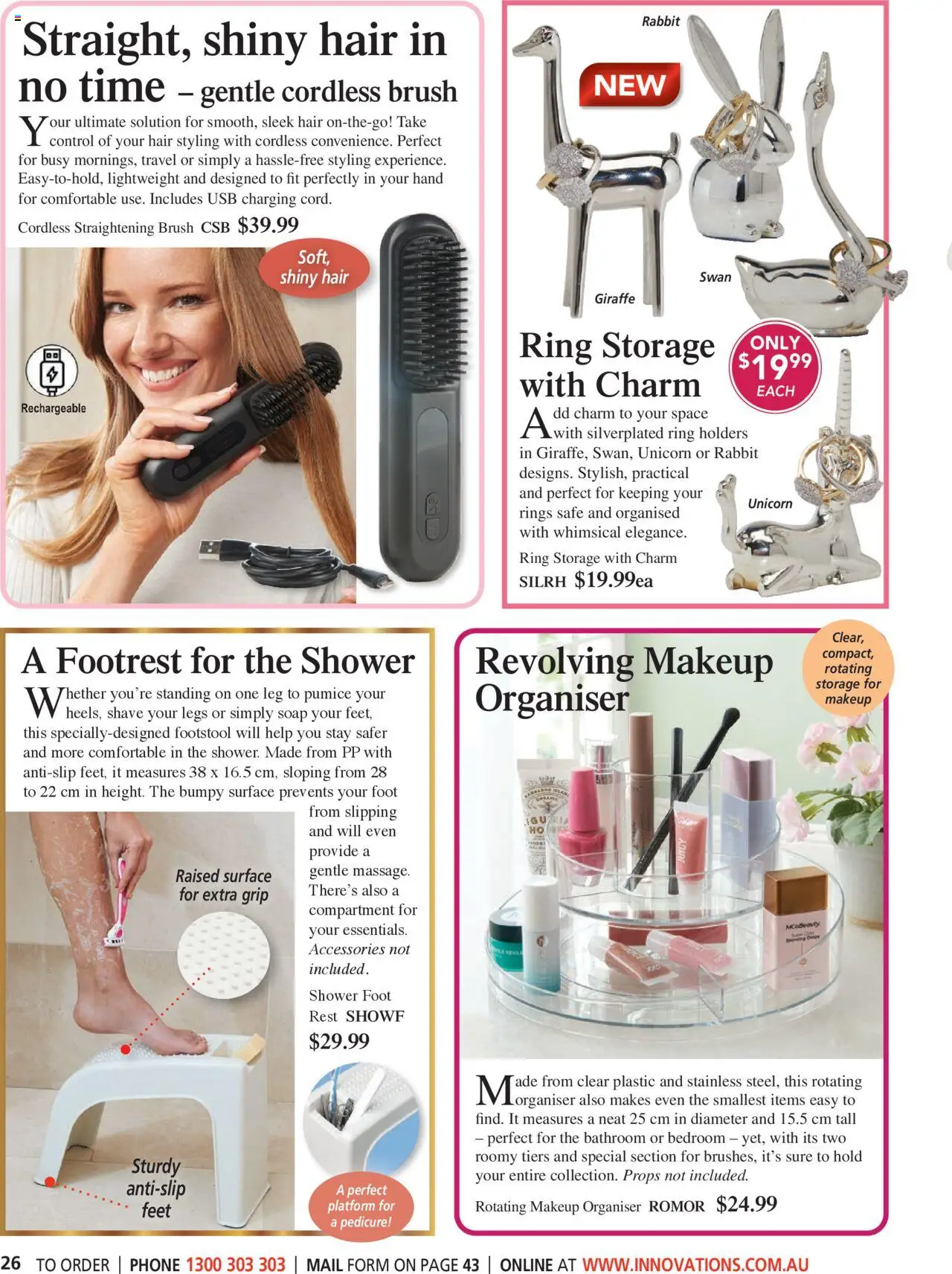 Innovations catalogue - valid from 22.10.2025 | Page: 26 | Products: Shower, Brush, Phone, Pedicure