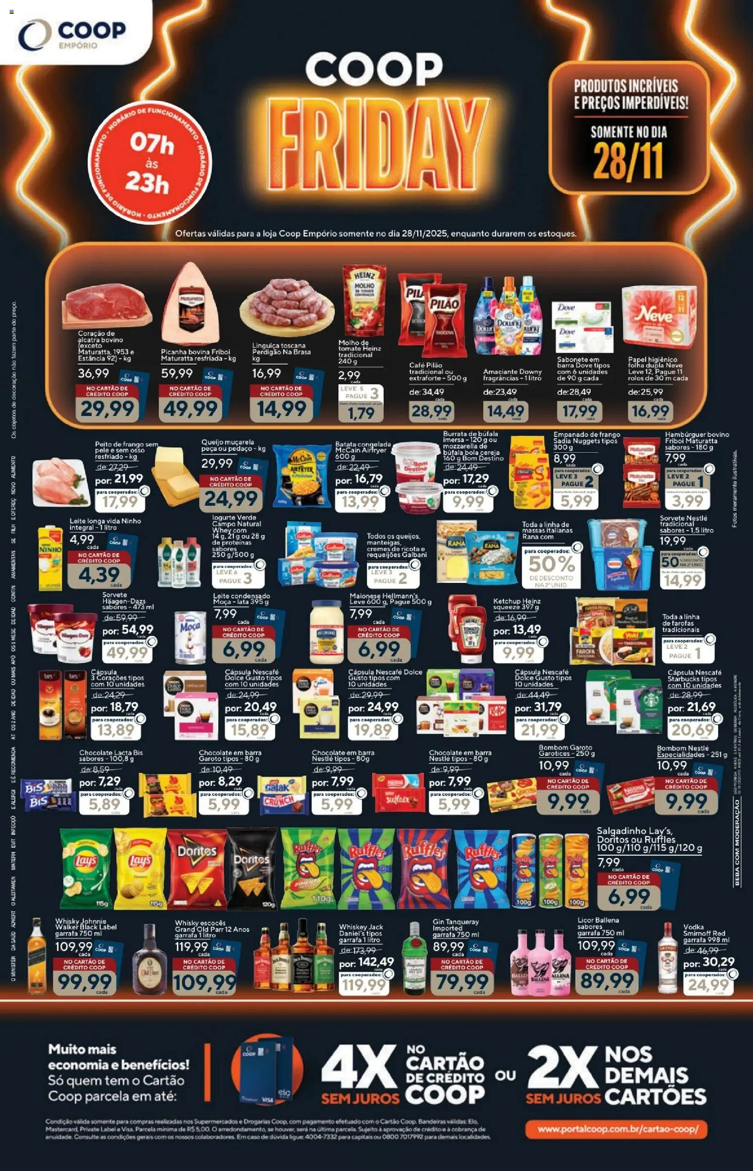 Coop Folheto - válido de 28.11.2025 | Página: 1 | Produtos: Licor, Linguiça, Sabonete, Maionese