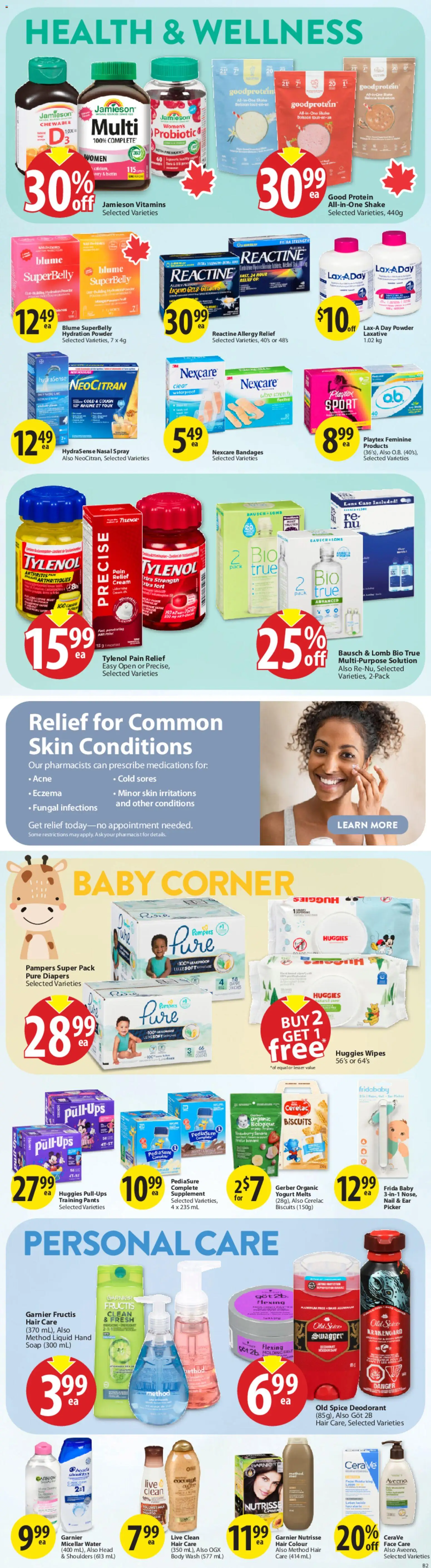 Save on foods flyer valid from 23.04.2026 | Page: 25 | Products: Cream, Micellar water, Soap, Deodorant