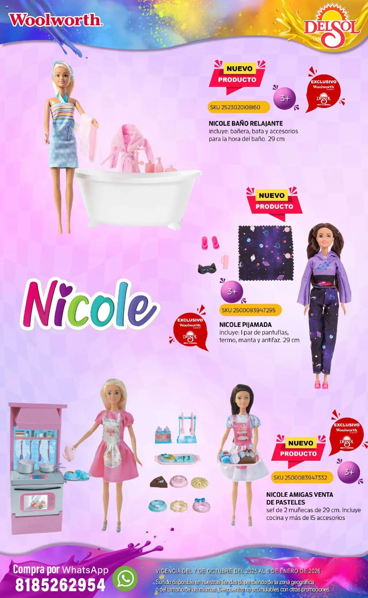 Nuevas ofertas de Del Sol y Woolworth válidas en toda la República Mexicana desde el 07.10.2025. ¡Encuentra las mejores ofertas en Del Sol y Woolworth - Catálogo Castillo Del Juguete! | Página: 47 | Productos: Cocina, Baño, Bata