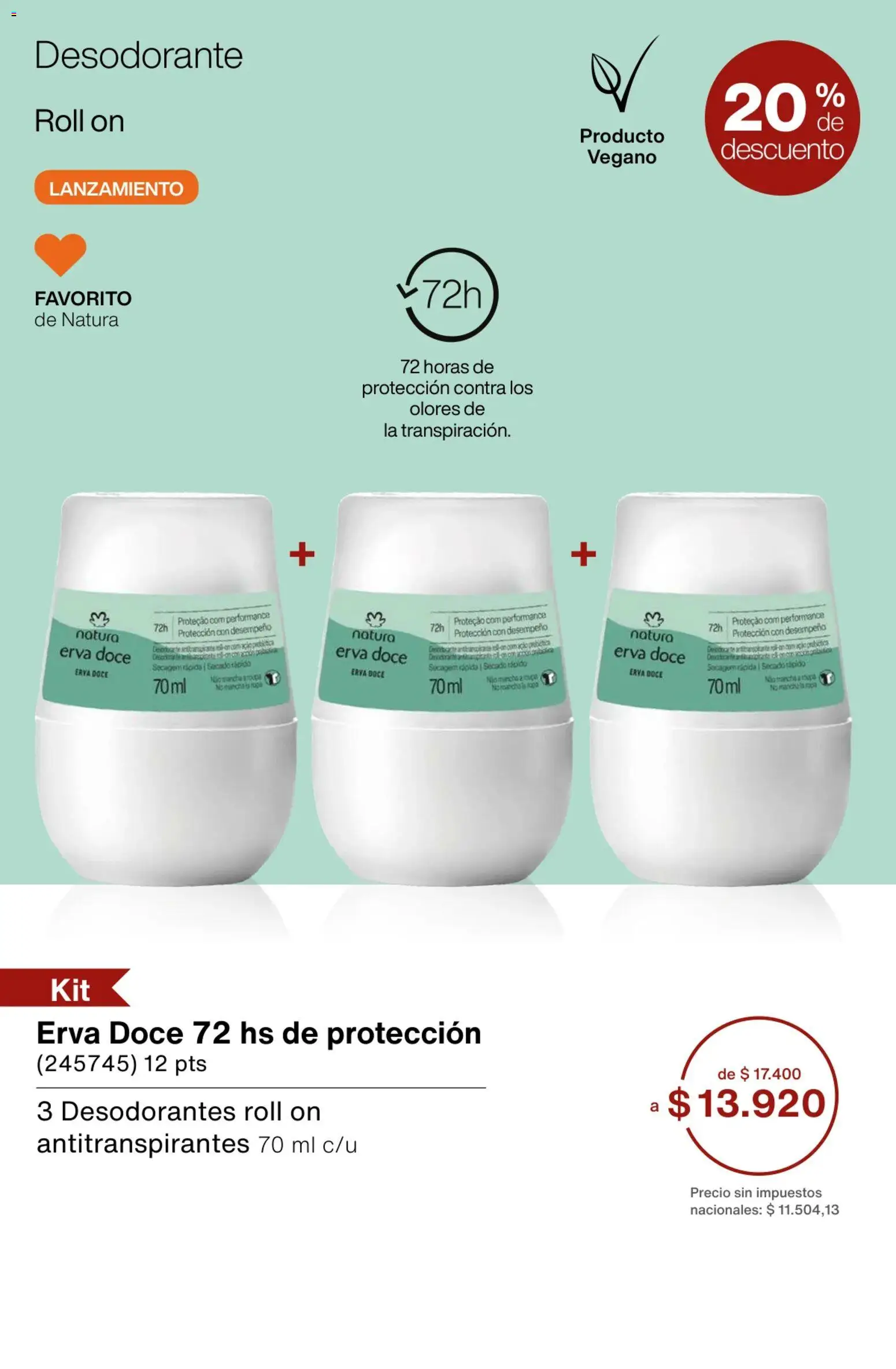 Catálogo Natura Ciclo 3 │ válido desde el 09.02.2026 | Página: 212 | Productos: Desodorante