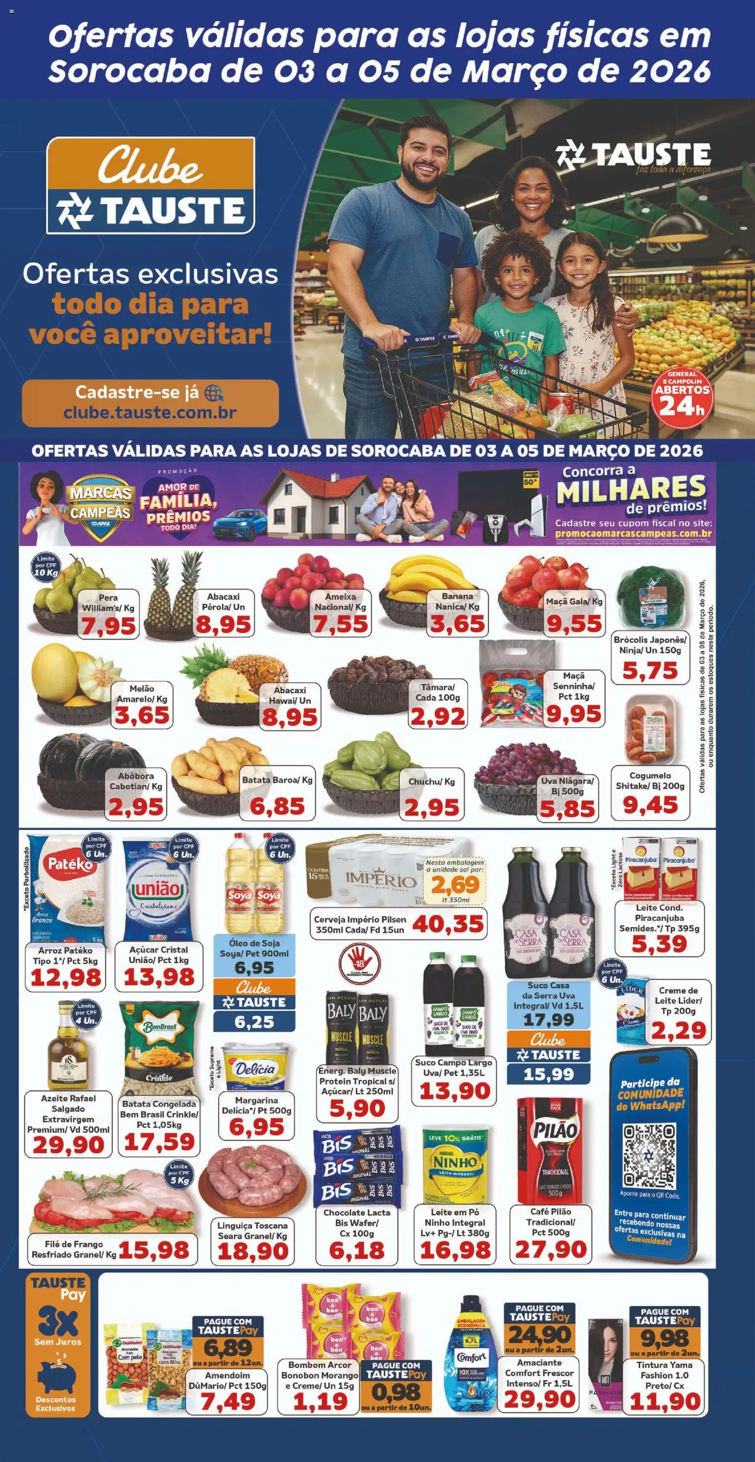 Tauste Folheto - válido de 03.03.2026 | Página: 2 | Produtos: Melão, Alho, Frango, Margarina