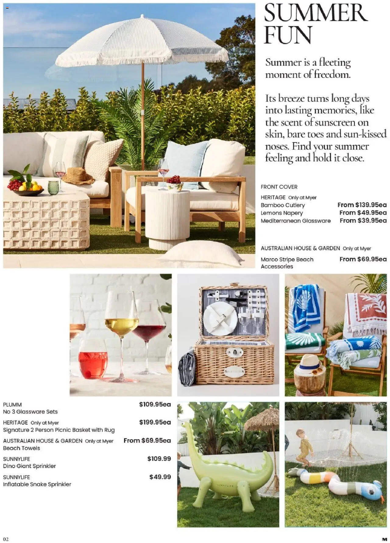 Myer catalogue - valid from 14.10.2025 | Page: 2 | Products: Cutlery, Glassware, Towels, Accessories