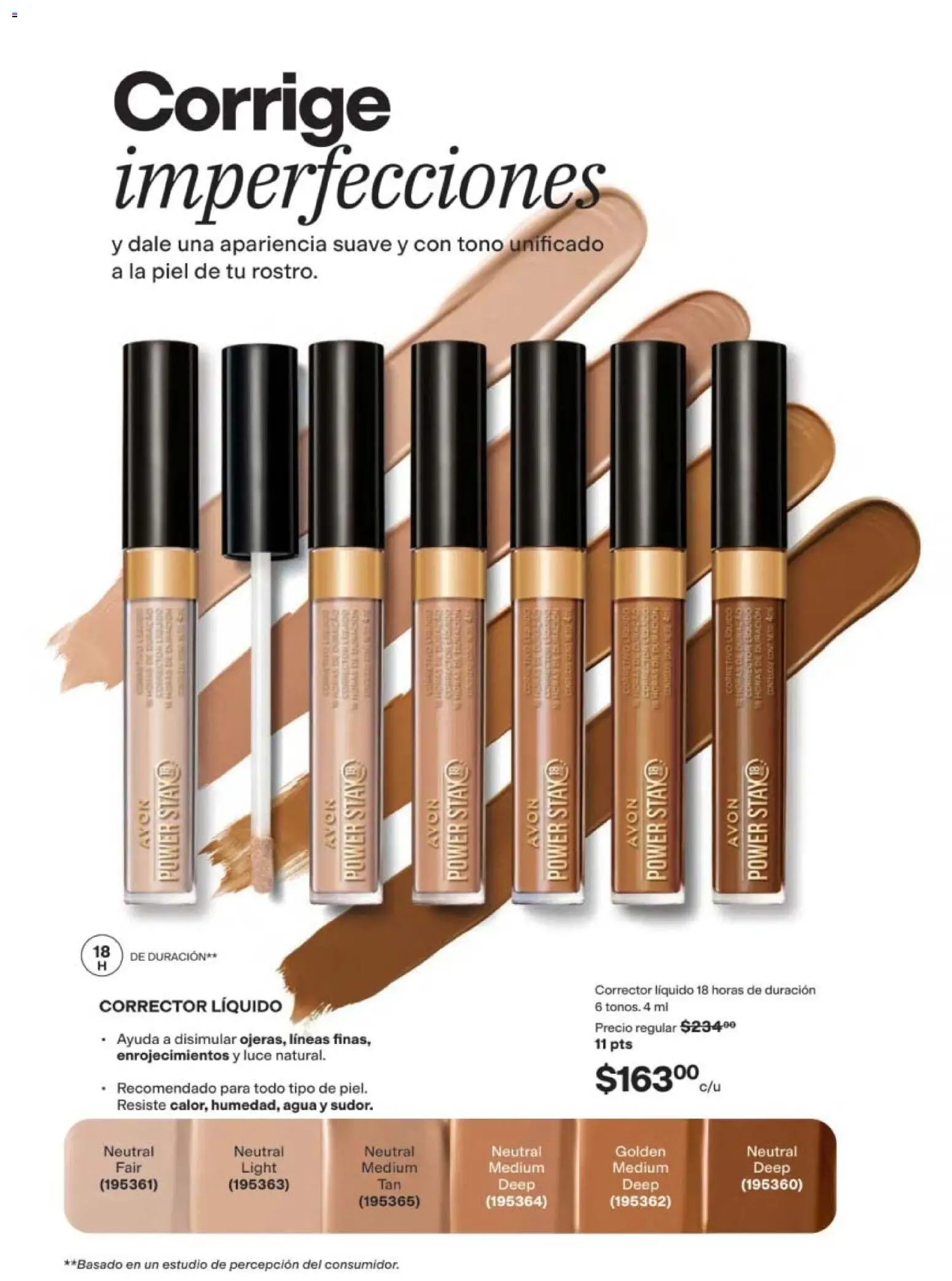 Nuevas ofertas de AVON válidas en toda la República Mexicana desde el 24.04.2026. ¡Encuentra las mejores ofertas en AVON campaña 7 2026! | Página: 27 | Productos: Agua, Corrector