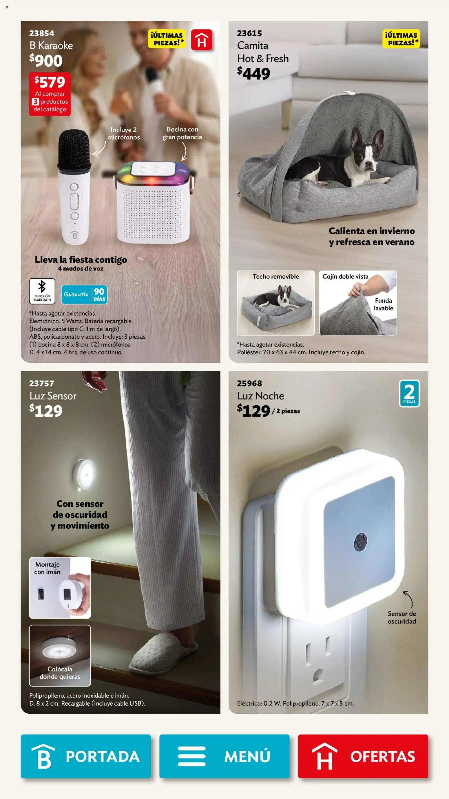 Nuevas ofertas de Betterware válidas en toda la República Mexicana desde el 01.12.2025. ¡Encuentra las mejores ofertas en Betterware campaña 12 2025! | Página: 28 | Productos: Imán, Cable, Funda, Batería