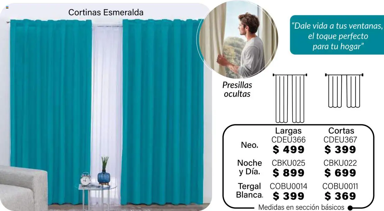 Nuevas ofertas de Colchas Concord válidas en toda la República Mexicana desde el 01.08.2025. ¡Encuentra las mejores ofertas en Colchas Concord - Catálogo! | Página: 801 | Productos: Cortinas