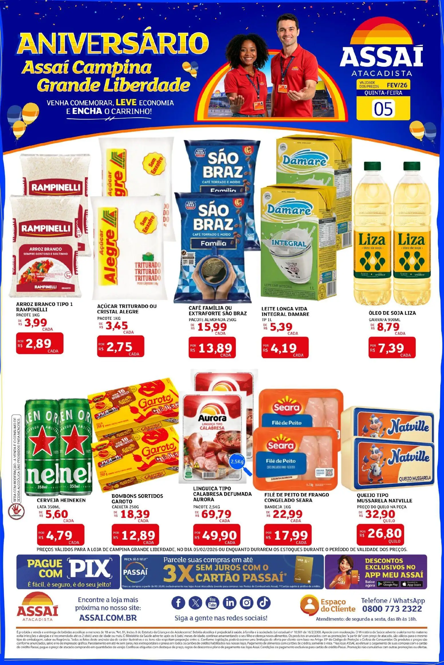 Assaí Atacadista Folheto - válido de 05.02.2026 | Página: 1