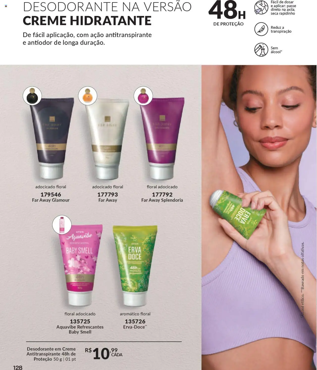 Avon Folheto - válido de 13.08.2025 | Página: 128 | Produtos: Desodorante, Creme