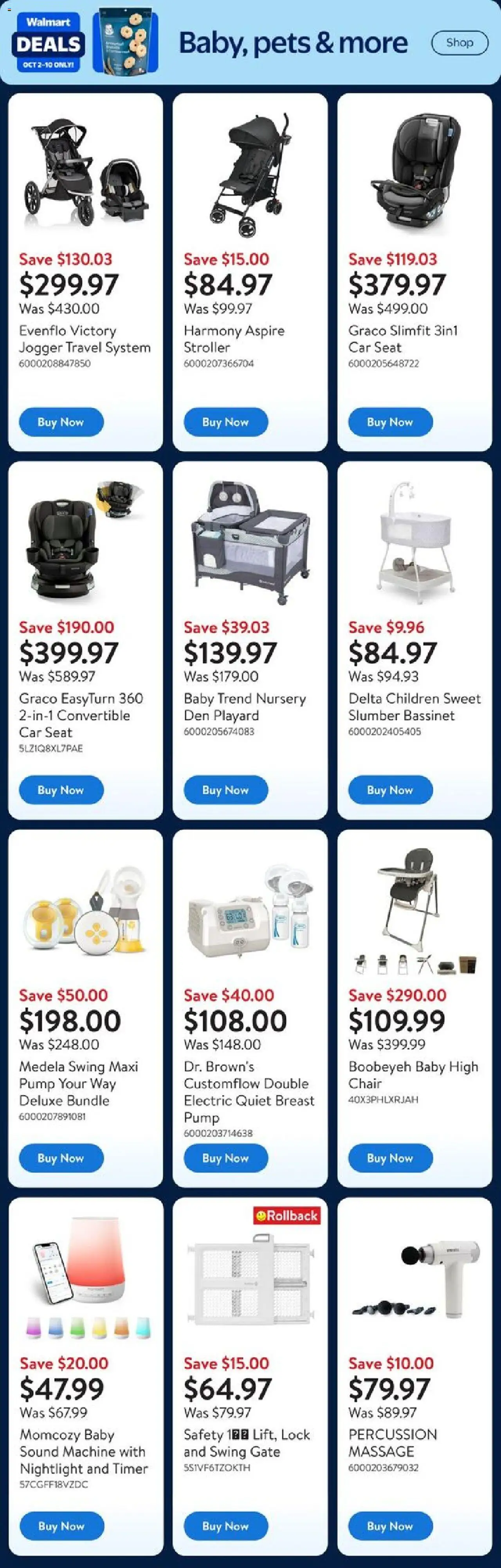 Walmart flyer valid from 02.10.2025 | Page: 6 | Products: Chair