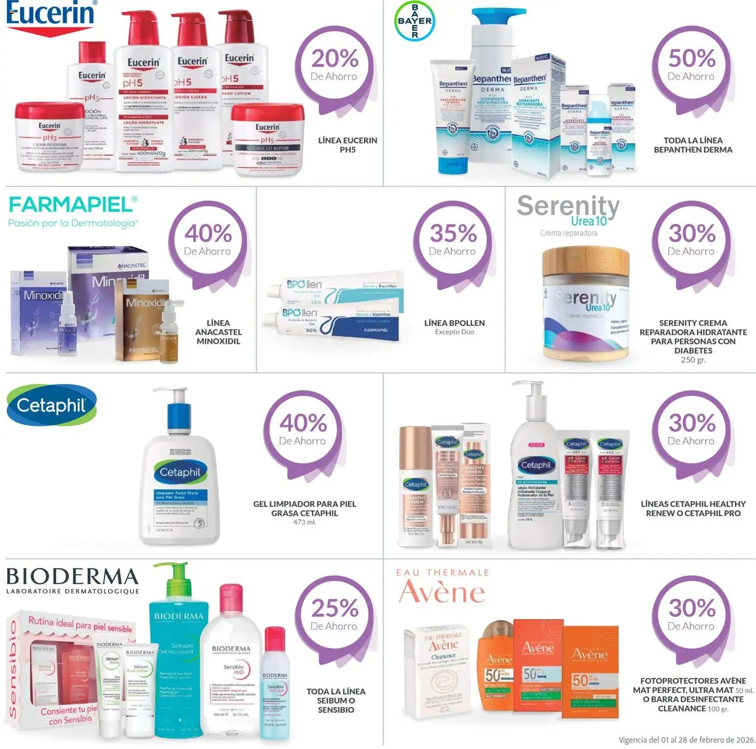 Nuevas ofertas de Farmacia Guadalajara válidas en toda la República Mexicana desde el 01.02.2026. ¡Encuentra las mejores ofertas en Farmacia Guadalajara catálogo Dermo! | Página: 3 | Productos: Crema, Limpiador, Desinfectante, Barra