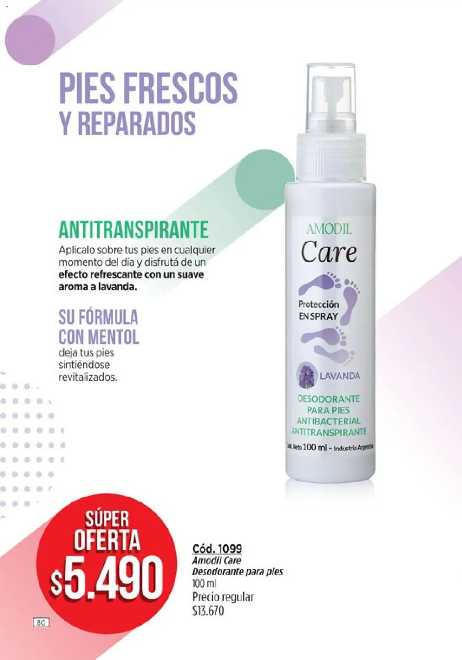 Catálogo Amodil Campaña 5 │ válido desde el 01.03.2026 | Página: 80 | Productos: Sobre, Desodorante, Antitranspirante