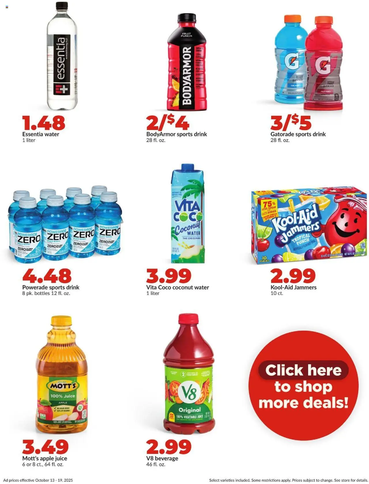 HyVee Weekly Ad - valid from 13.10.2025 | Page: 24 | Products: Vitamin, Juice, Water