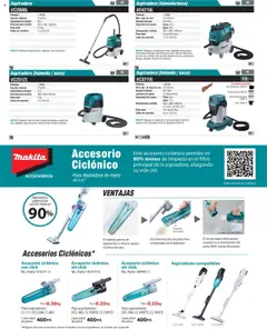 Nuevas ofertas de Makita válidas en toda la República Mexicana desde el 07.10.2024. ¡Encuentra las mejores ofertas en Makita catálogo Solutions! | Página: 20 | Productos: Bolsa, Cable, Polvo, Video