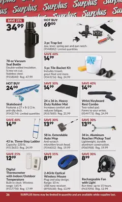 Preview of Princess Auto flyer - 2 Week Sale! from shop Princess Auto valid from 24.03.2026 | Page: 44 | Products: PC, Mouse, Fan, Brush