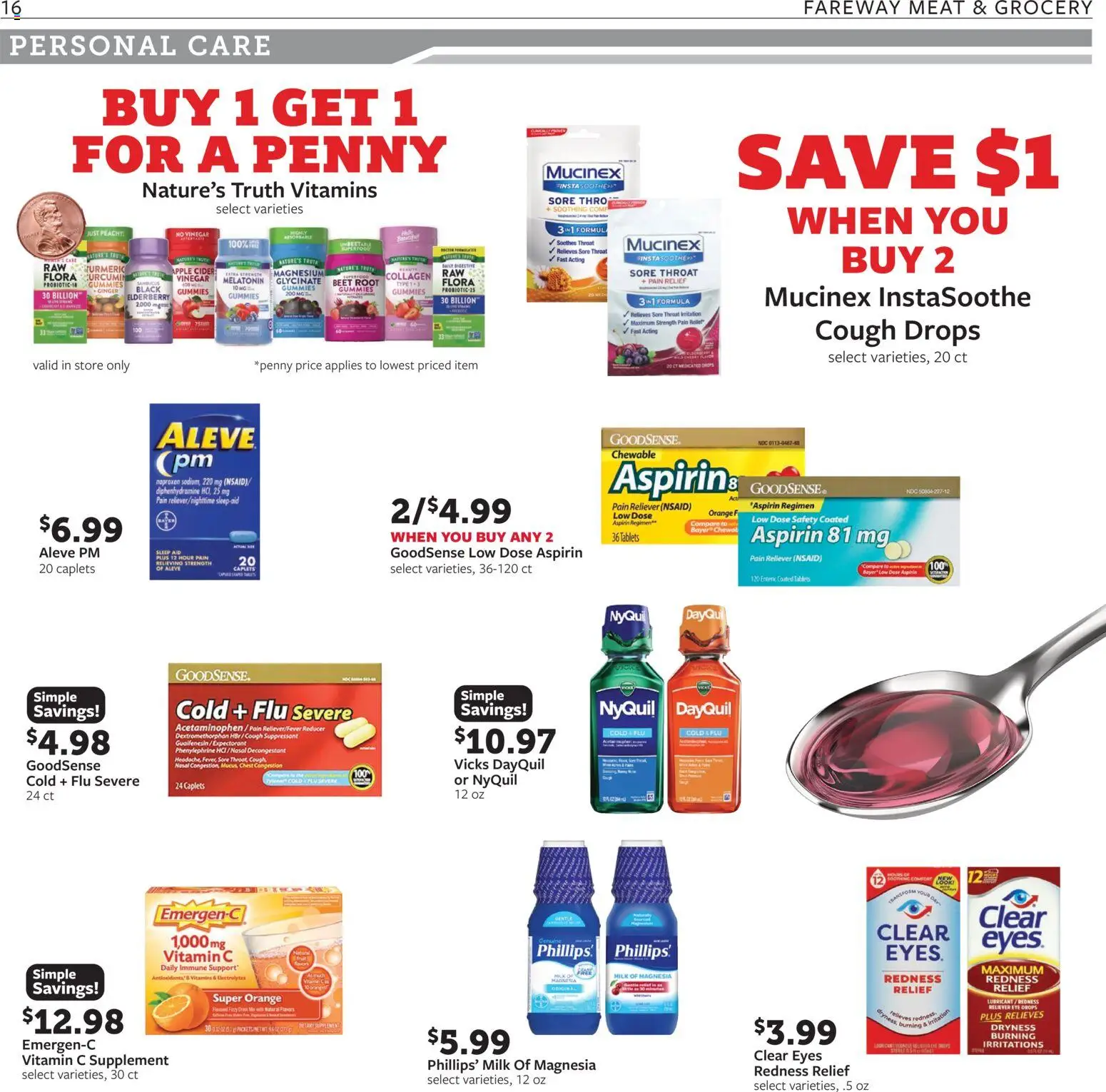 Fareway - Weekly Ad - valid from 19.01.2026 | Page: 16 | Products: Vitamin, Magnesium, Ginger, Fish