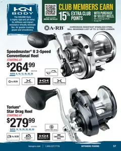 Preview of Cabela's weekly ads valid from 15.12.2025 | Page: 57 | Products: Bearings