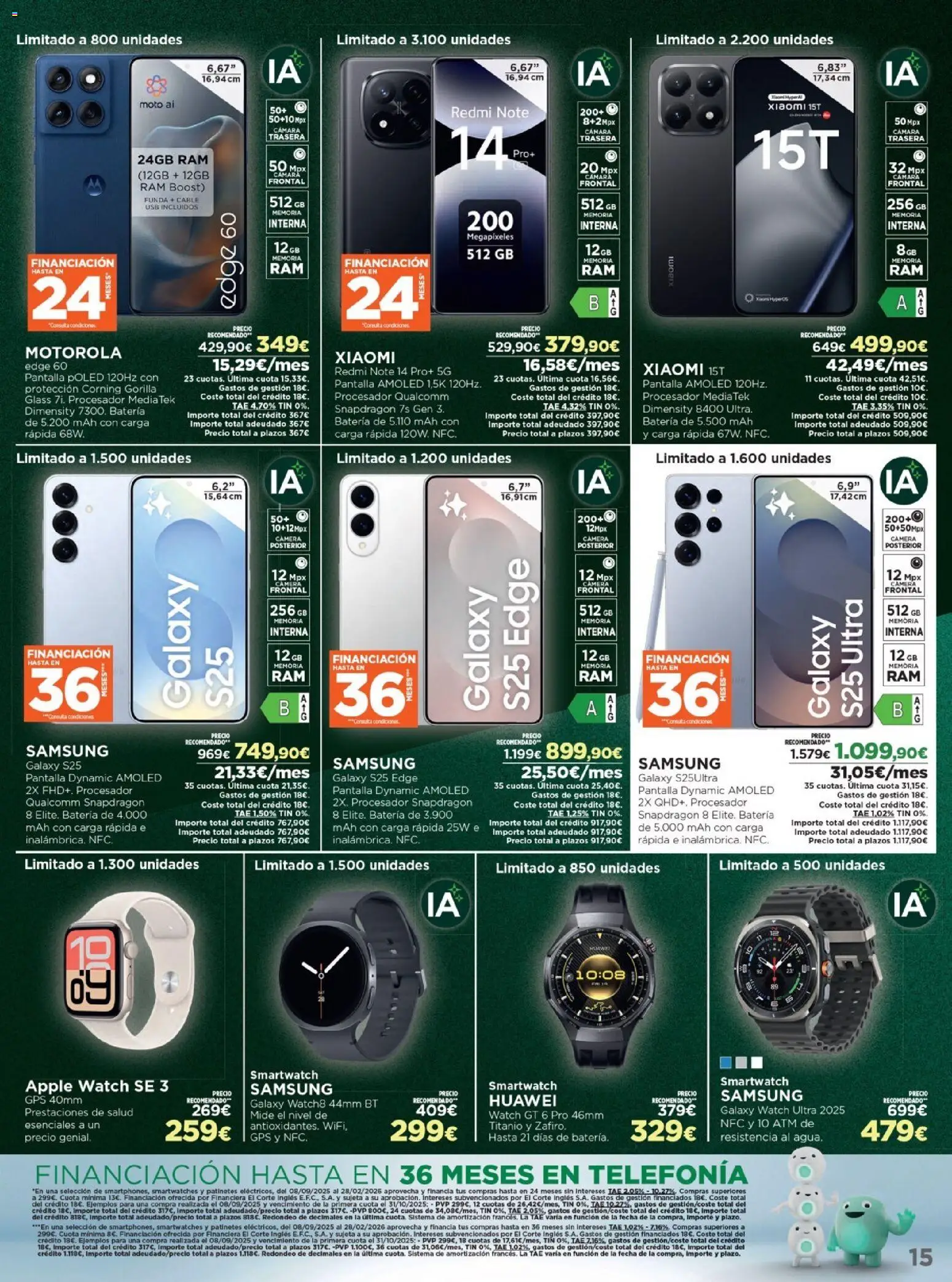 Nuevas ofertas de El Corte Inglés válidas en toda la República Mexicana desde el 24.11.2025. ¡Encuentra las mejores ofertas en El Corte Inglés Black Friday! | Página: 15 | Productos: Cámara, Cable, Funda, Batería