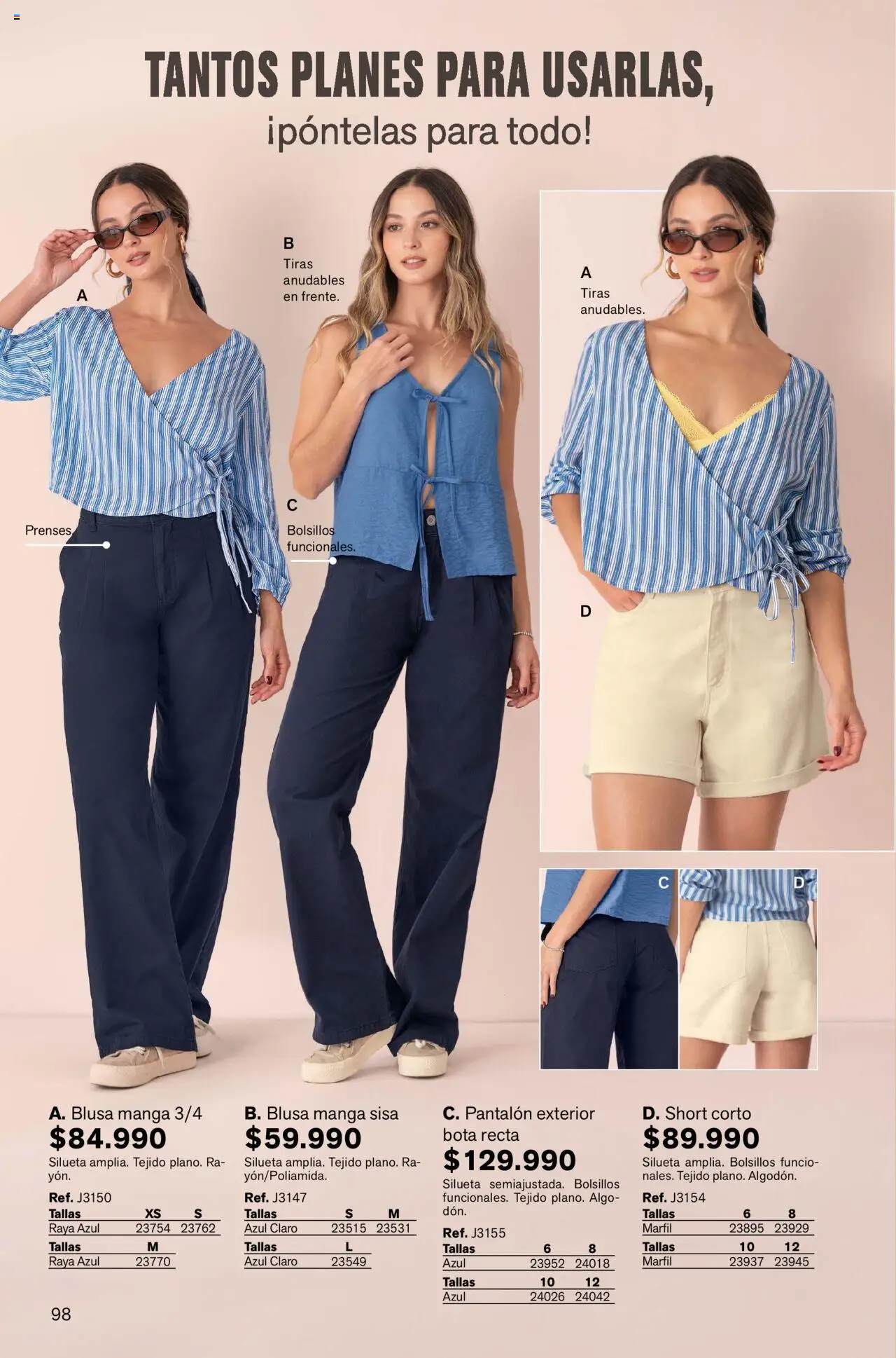 Leonisa revista - valida desde el 04.08.2025 | Página: 98 | Productos: Short, Blusa