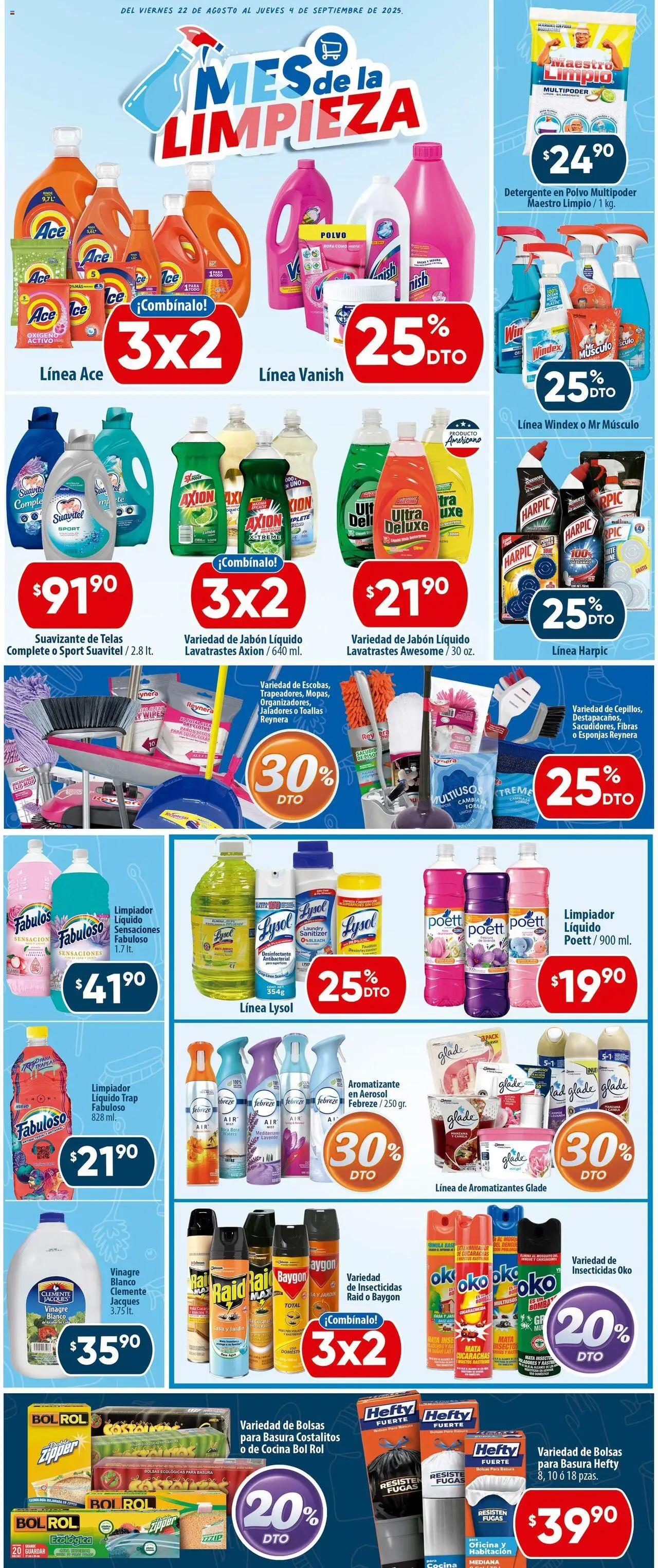 Nuevas ofertas de Calimax válidas en toda la República Mexicana desde el 22.08.2025. ¡Encuentra las mejores ofertas en Calimax - Folleto Mexicali! | Página: 5 | Productos: Vinagre, Limpiador, Suavizante de telas, Polvo